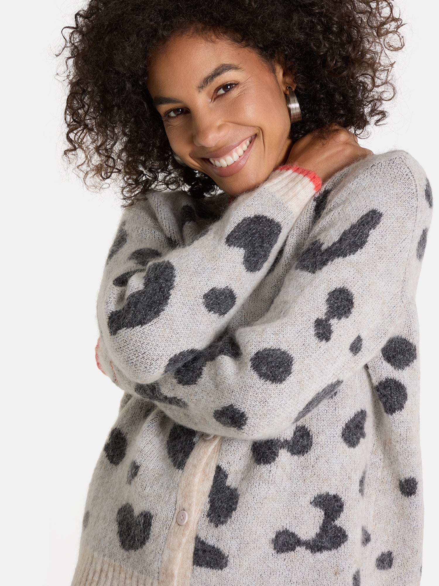 Strickjacke "AnninaL" mit Mohair