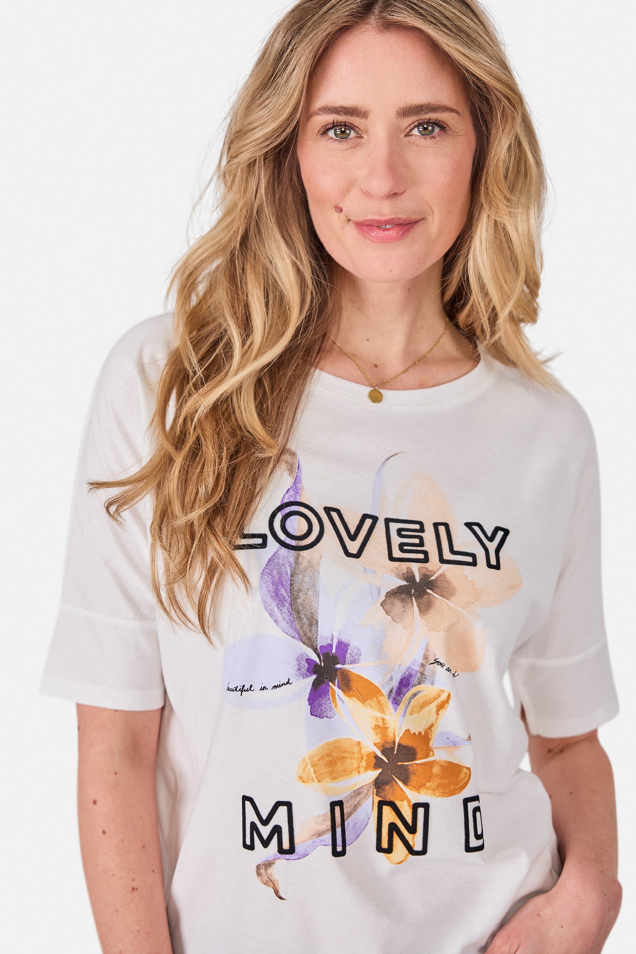 T-Shirt "DacinaL" aus Baumwolle