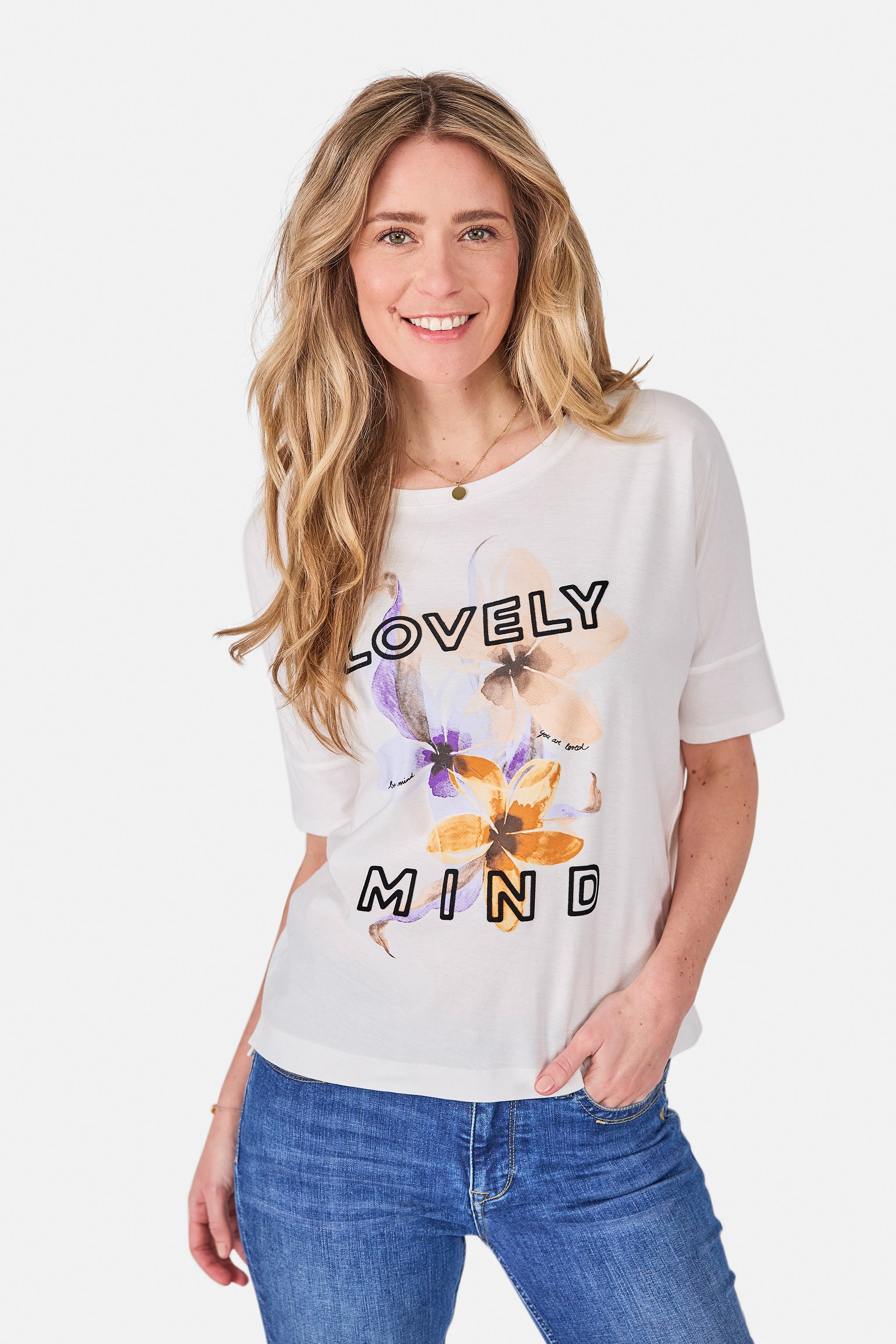 T-Shirt "DacinaL" aus Baumwolle