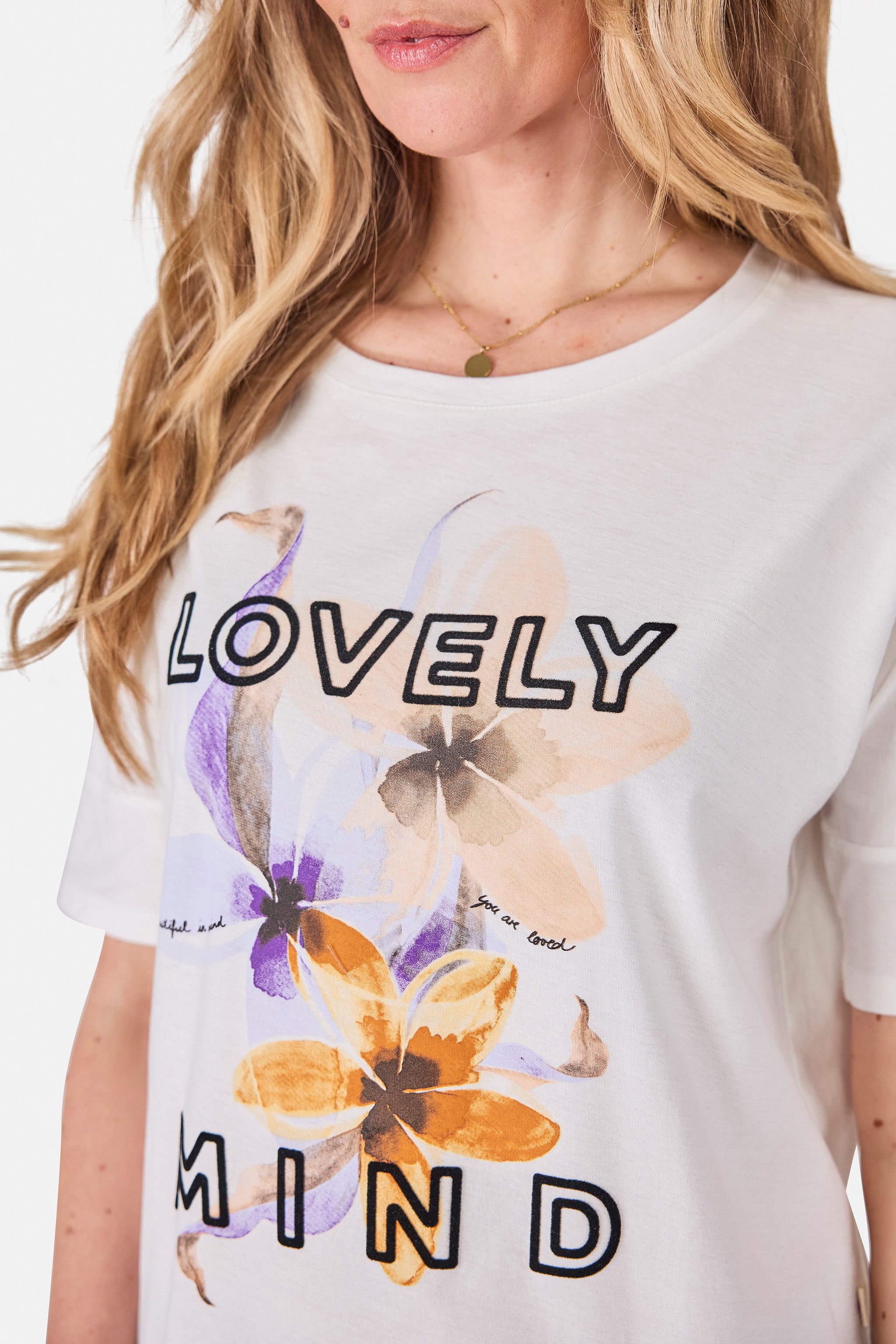 T-Shirt "DacinaL" aus Baumwolle