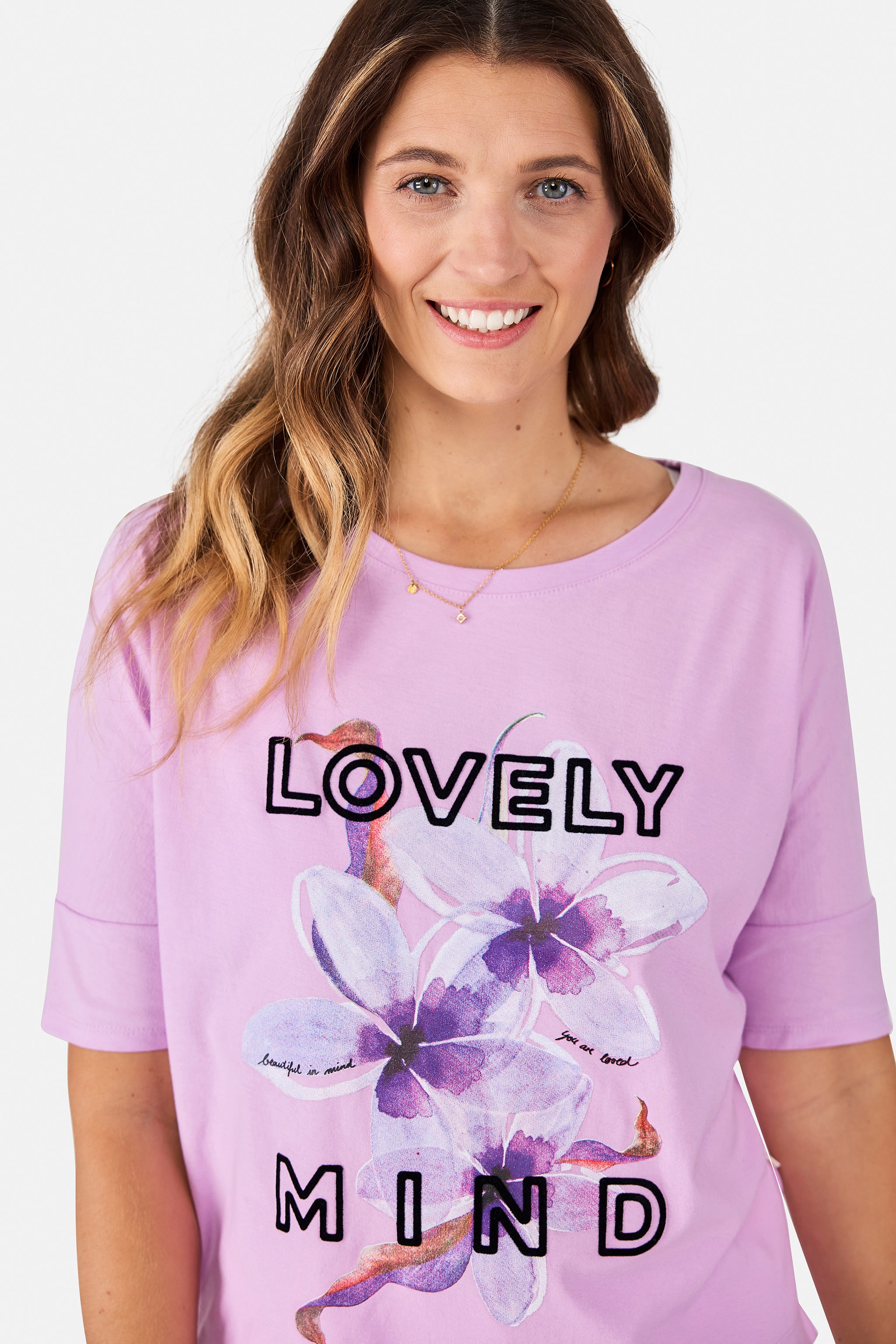 T-Shirt "DacinaL" aus Baumwolle