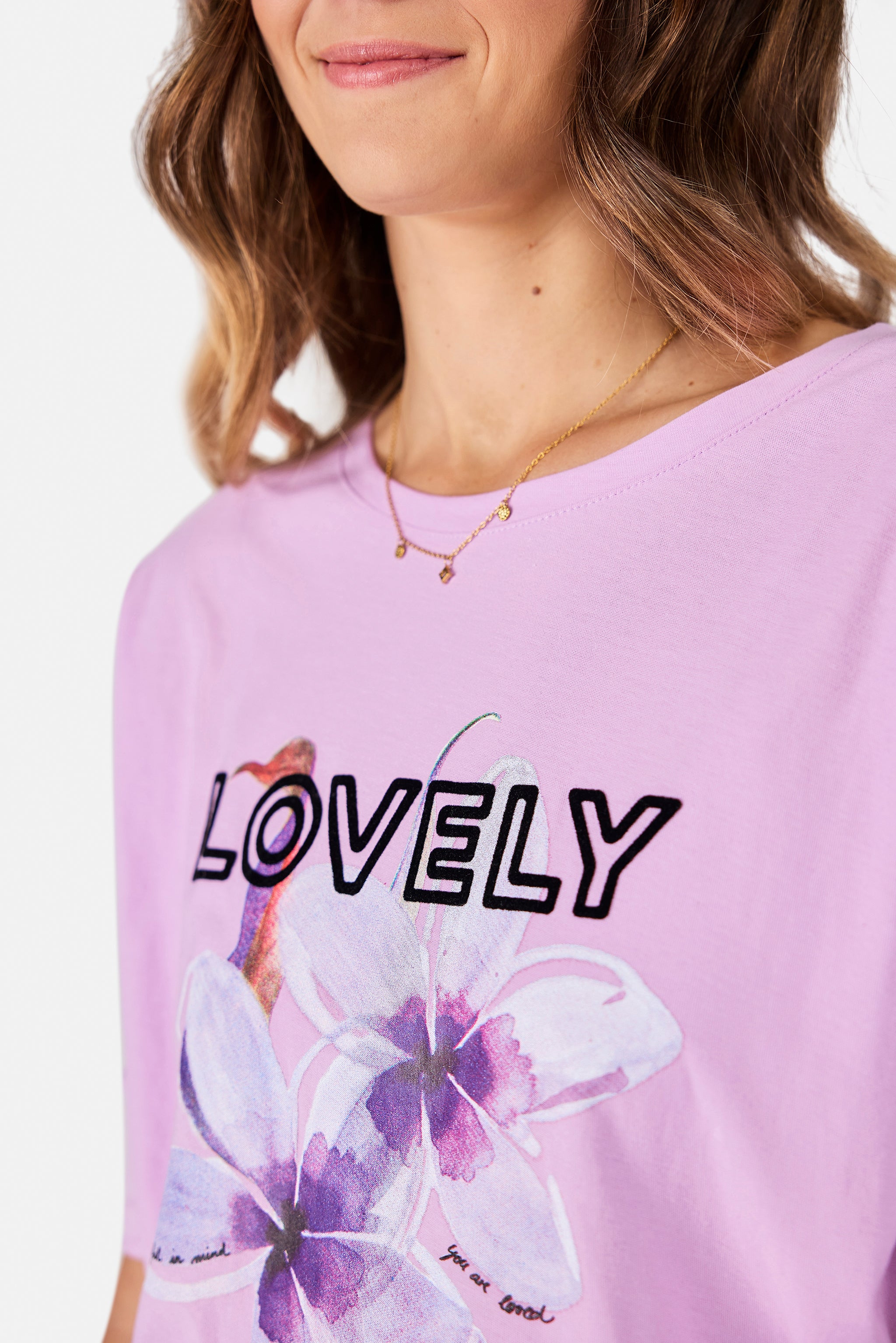 T-Shirt "DacinaL" aus Baumwolle