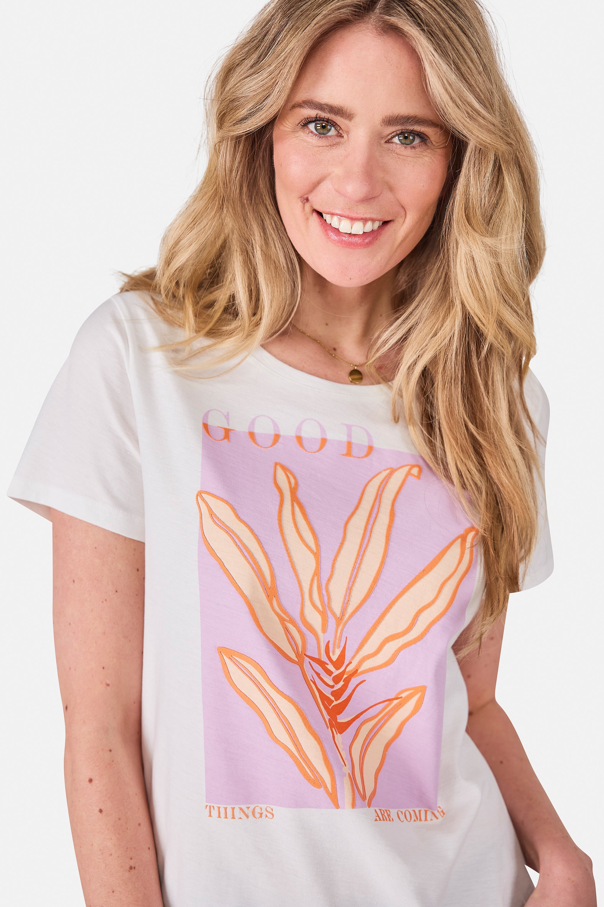 T-Shirt "DaliahL" aus Baumwolle