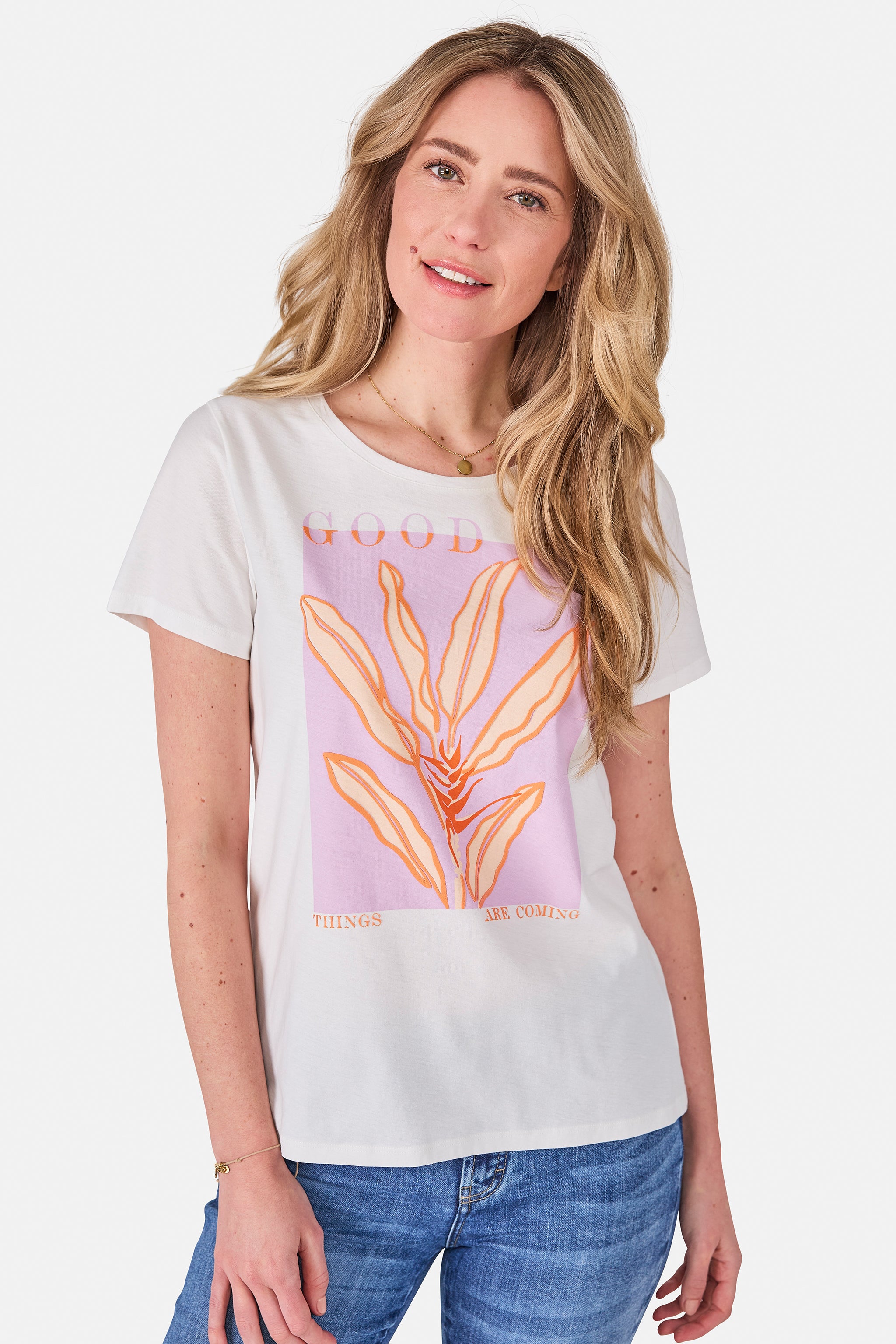 T-Shirt "DaliahL" aus Baumwolle