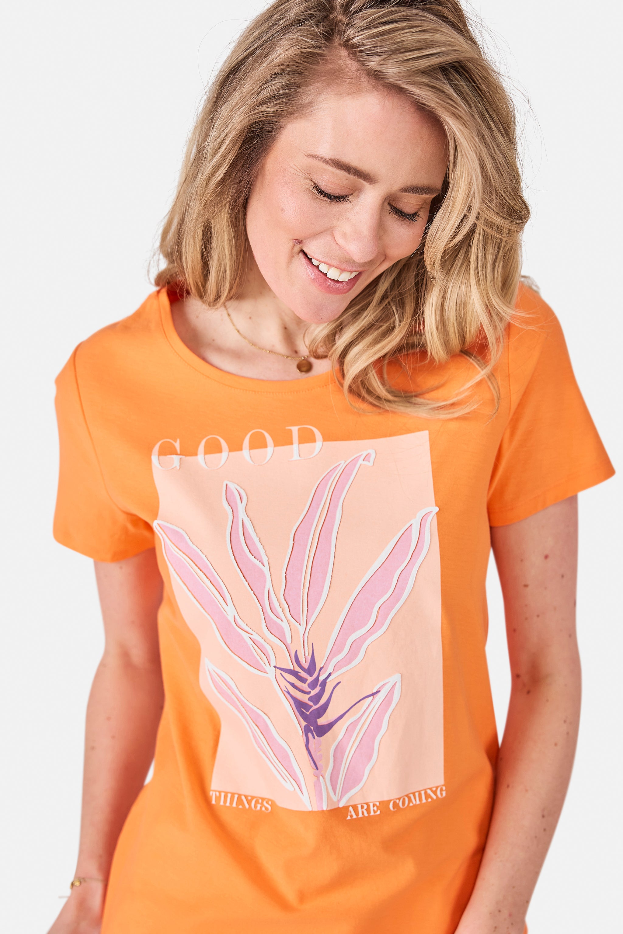 T-Shirt "DaliahL" aus Baumwolle
