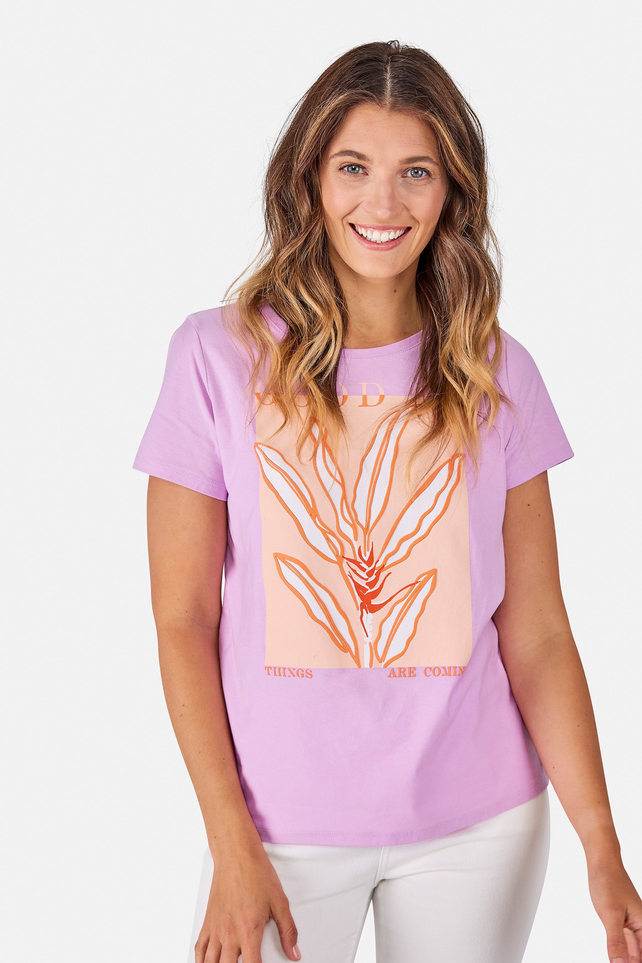 T-Shirt "DaliahL" aus Baumwolle