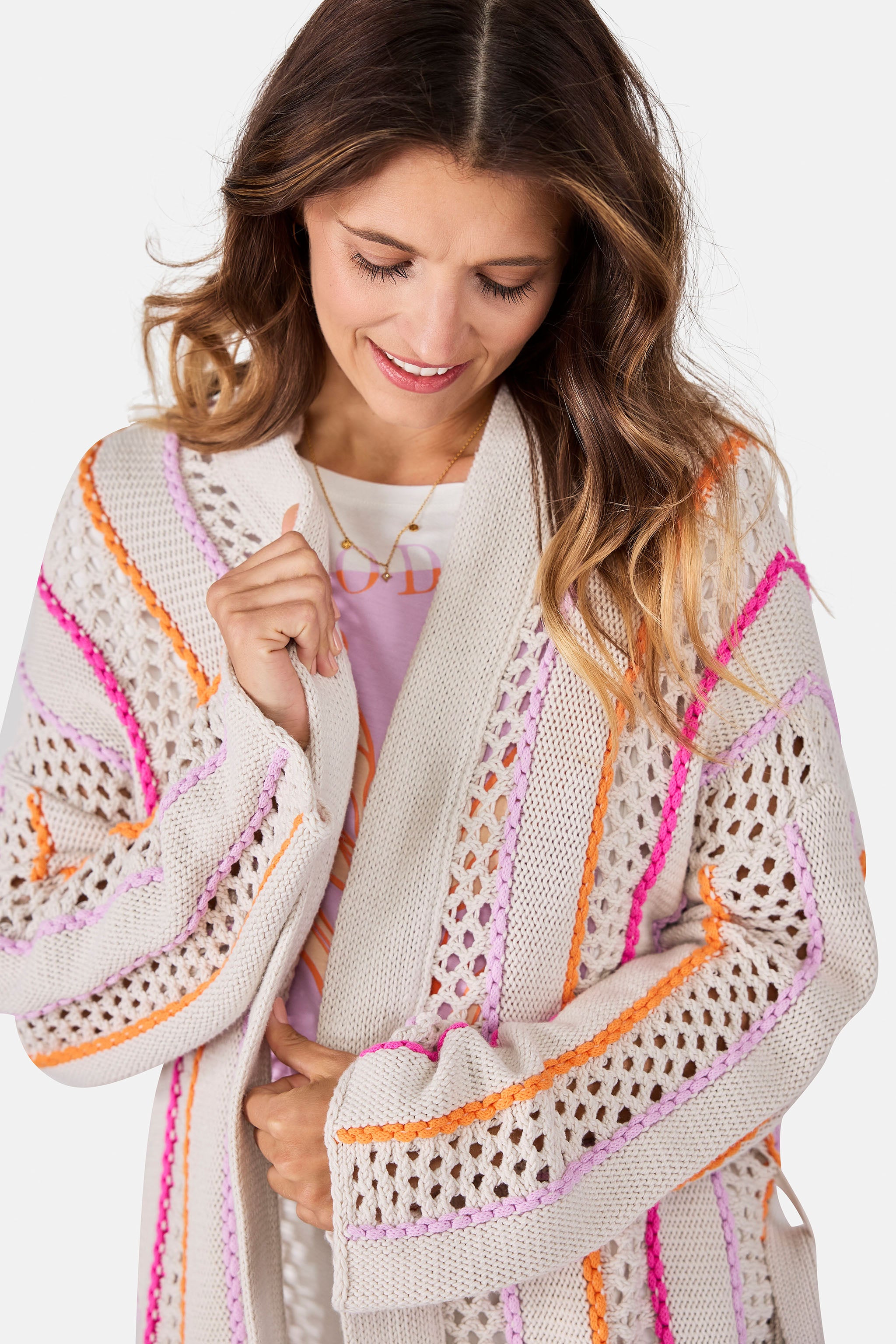 Strickjacke "LaeliaL" aus Baumwollmix