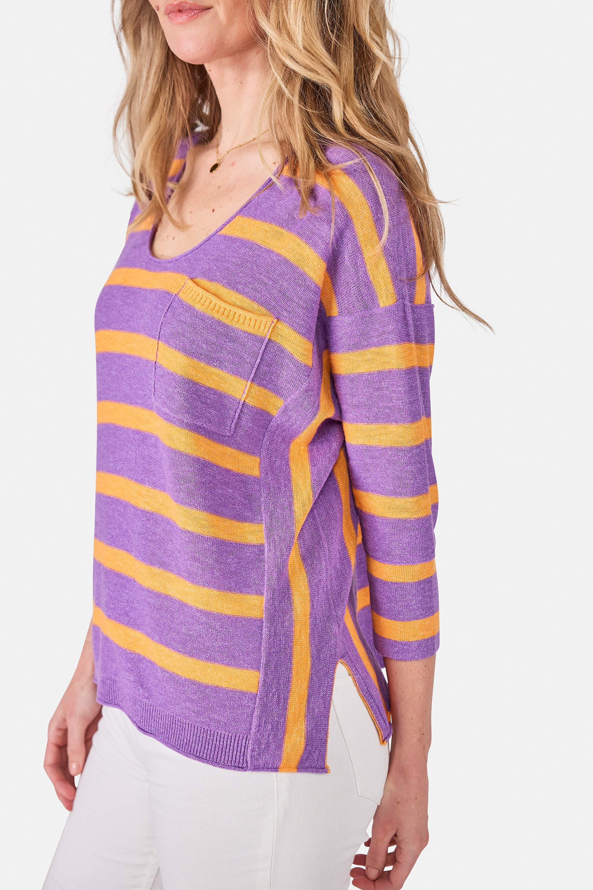 Pullover "TahiaL" mit Leinen