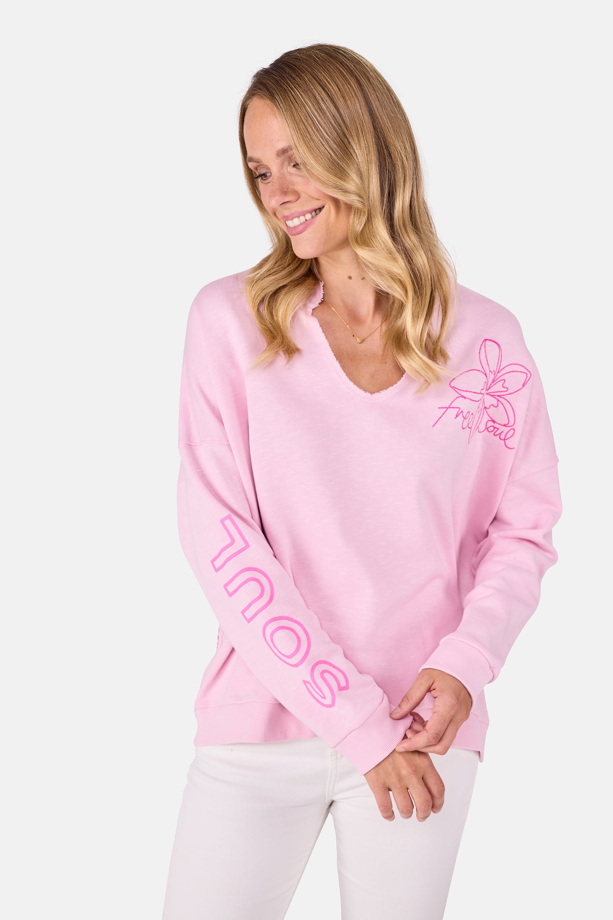 Sweatshirt "CelinL" aus Baumwolle