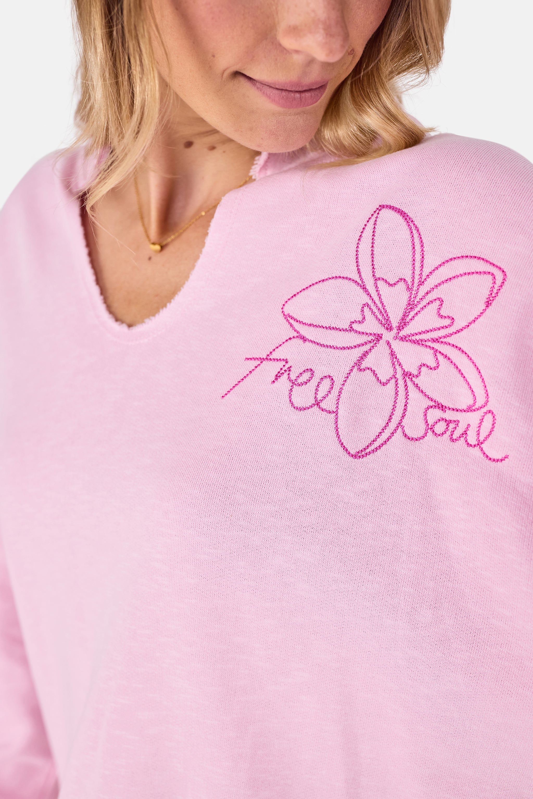 Sweatshirt "CelinL" aus Baumwolle