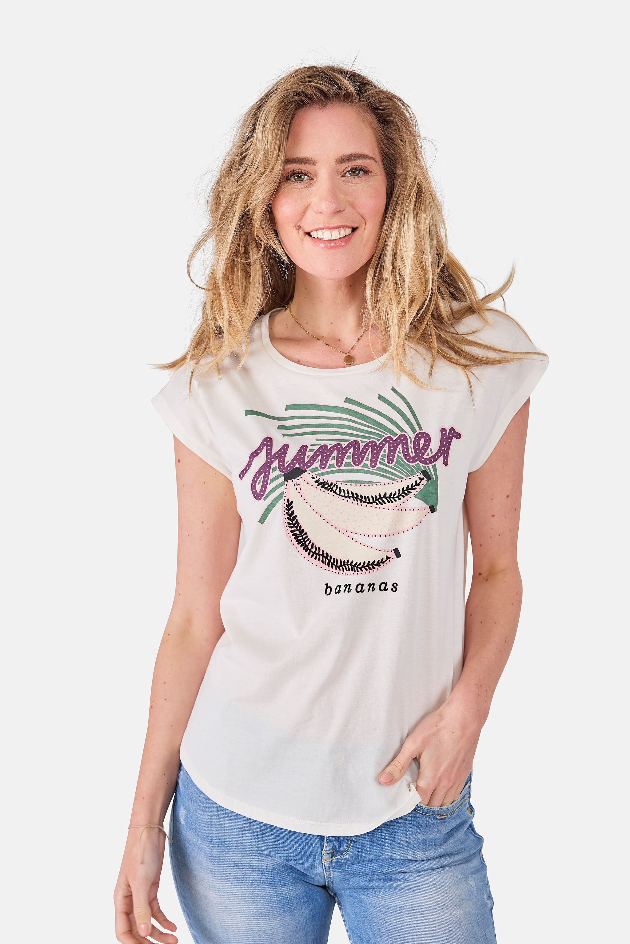 T-Shirt "CathalinL" aus Baumwolle