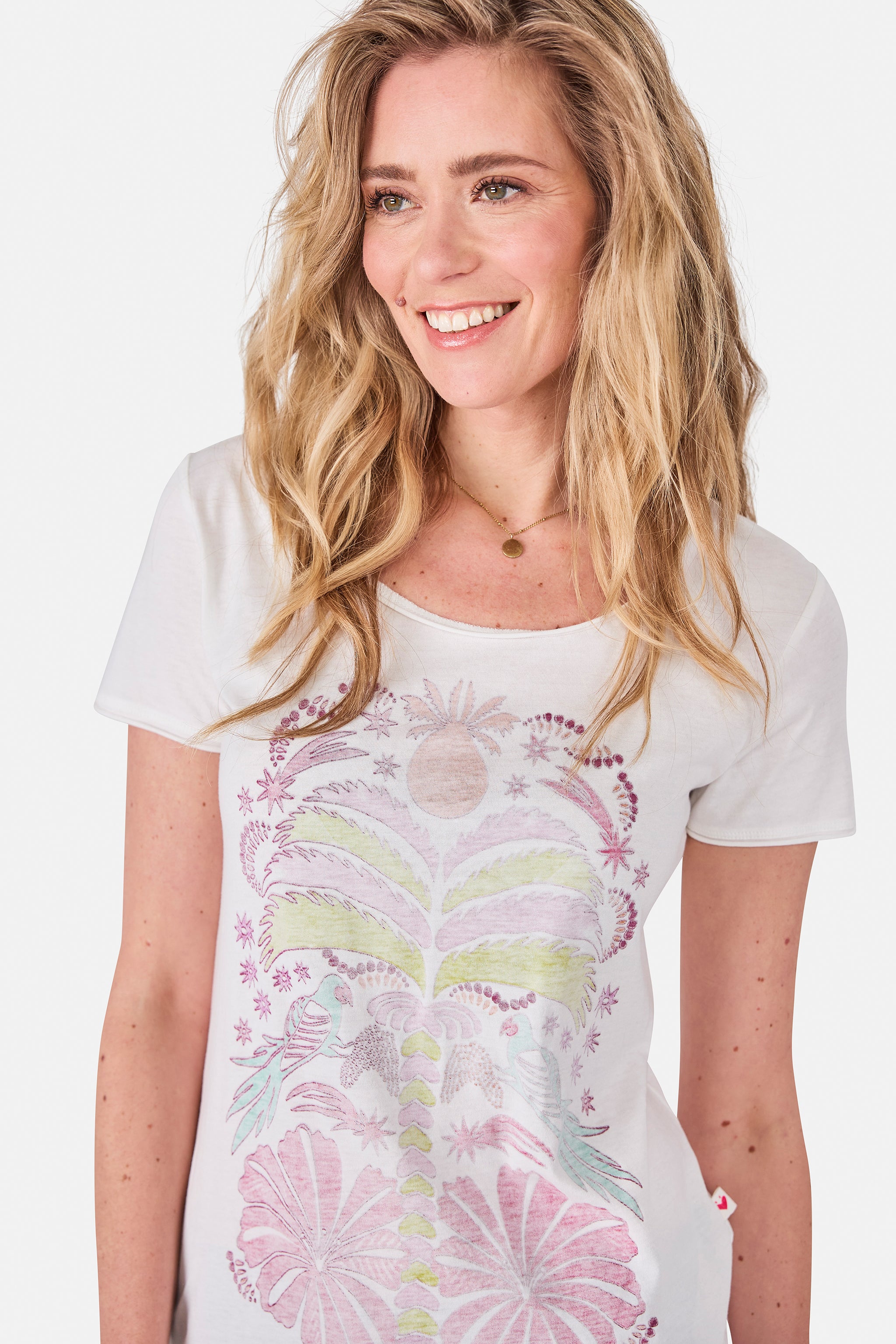 T-Shirt "CiaL" aus Baumwolle