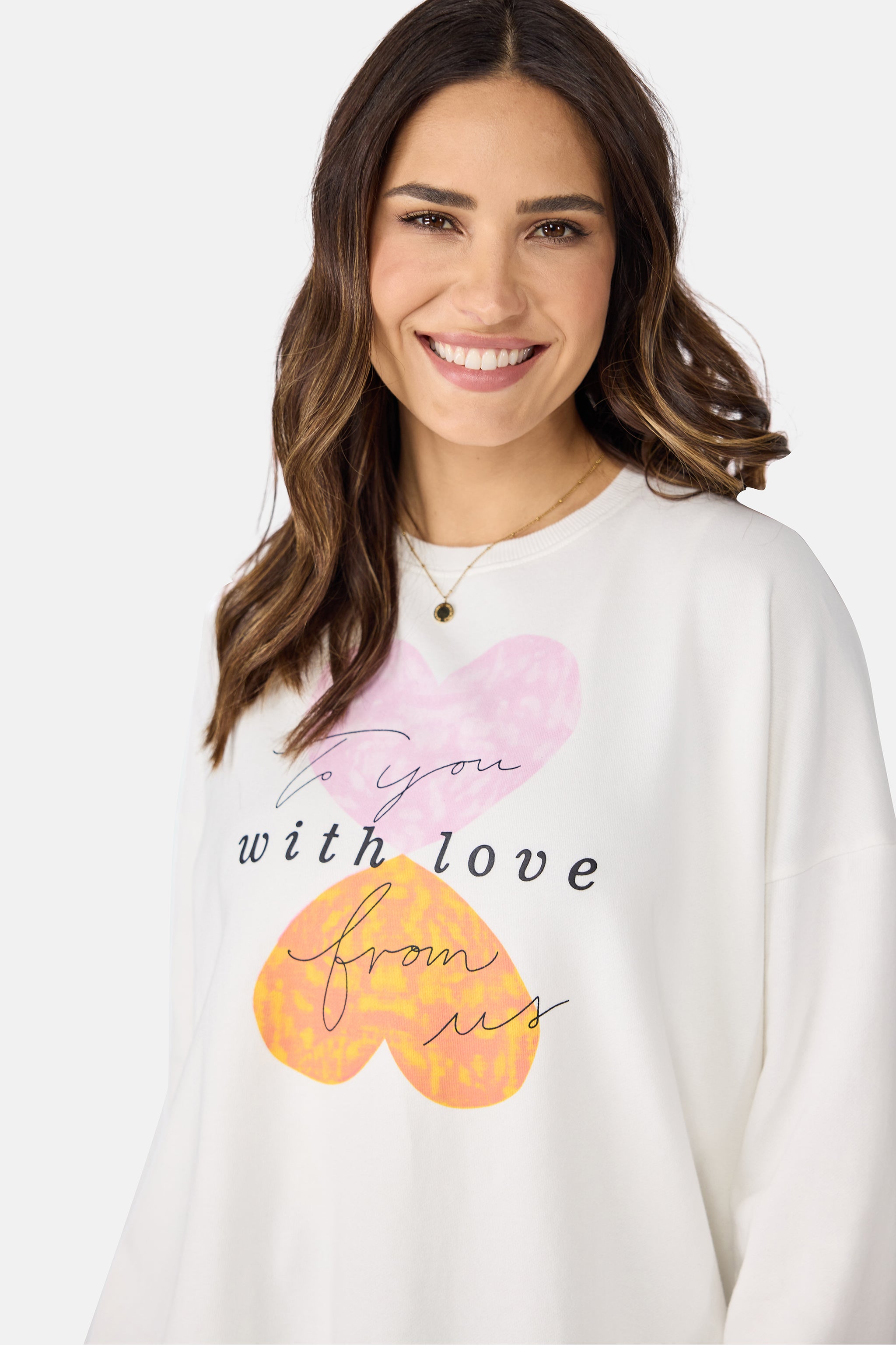 Sweatshirt "CyreneL" aus Baumwolle