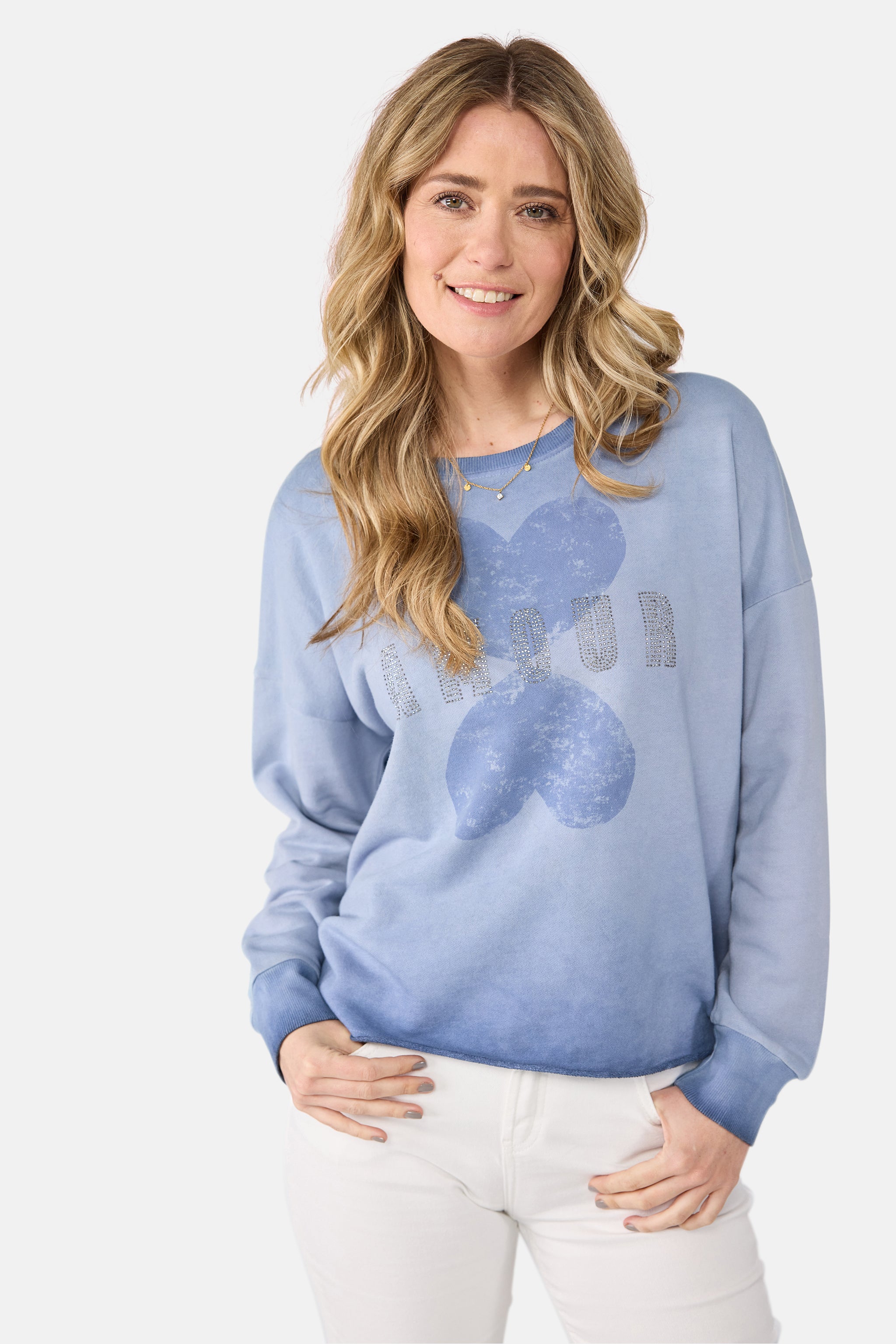 Sweatshirt "CyreneL" aus Baumwolle