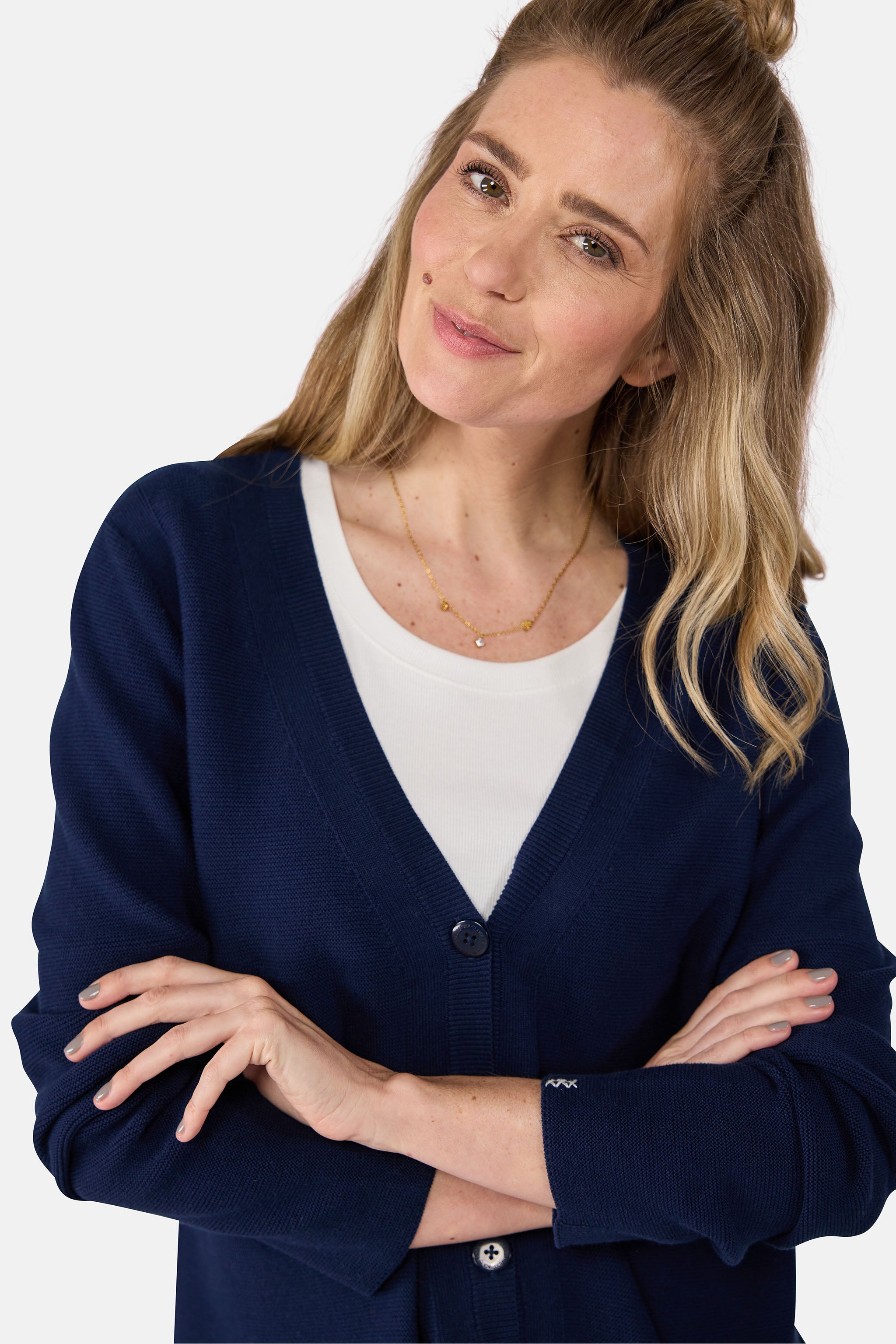 Strickjacke "BibiEP" aus Baumwolle