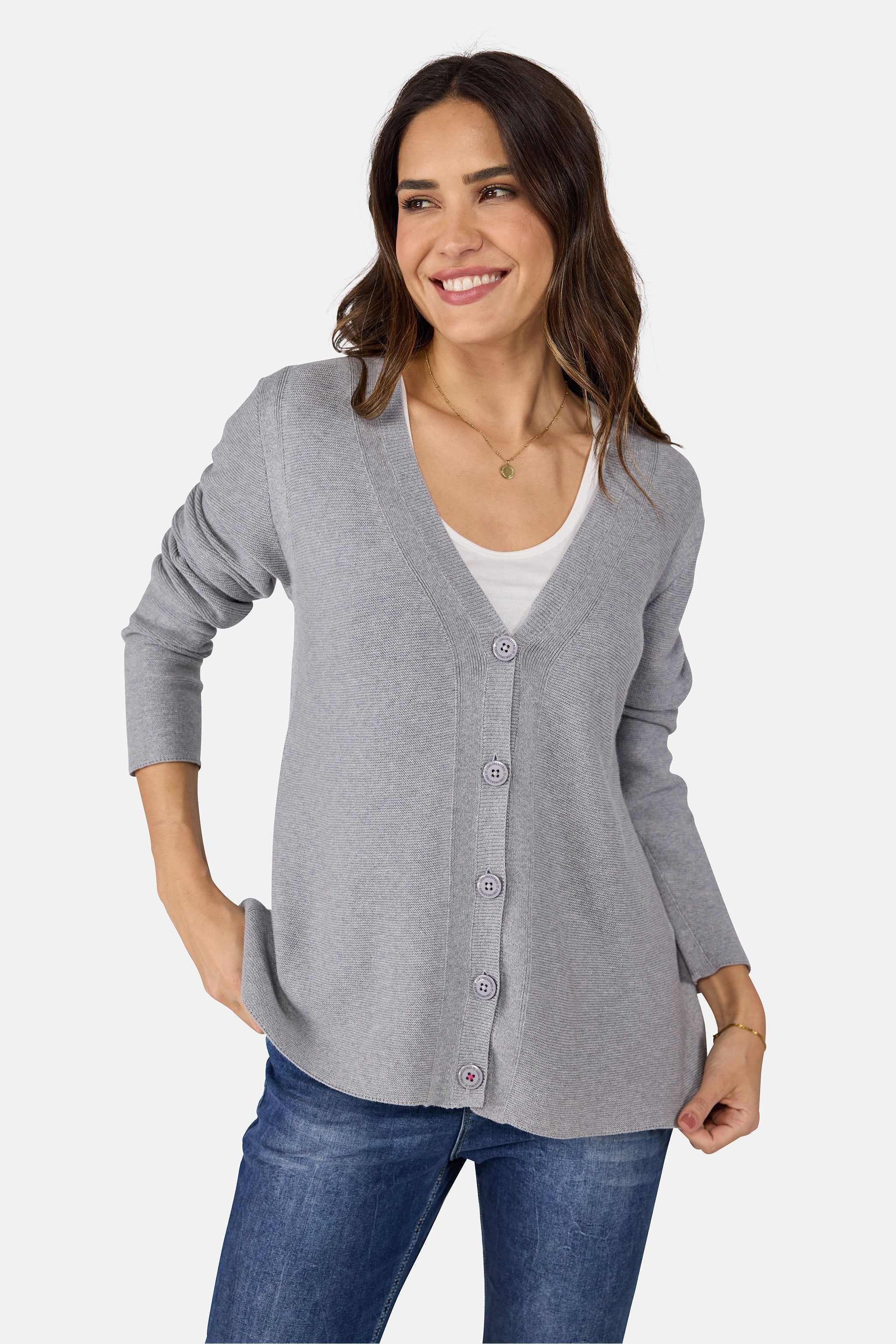 Strickjacke "BibiEP" aus Baumwolle