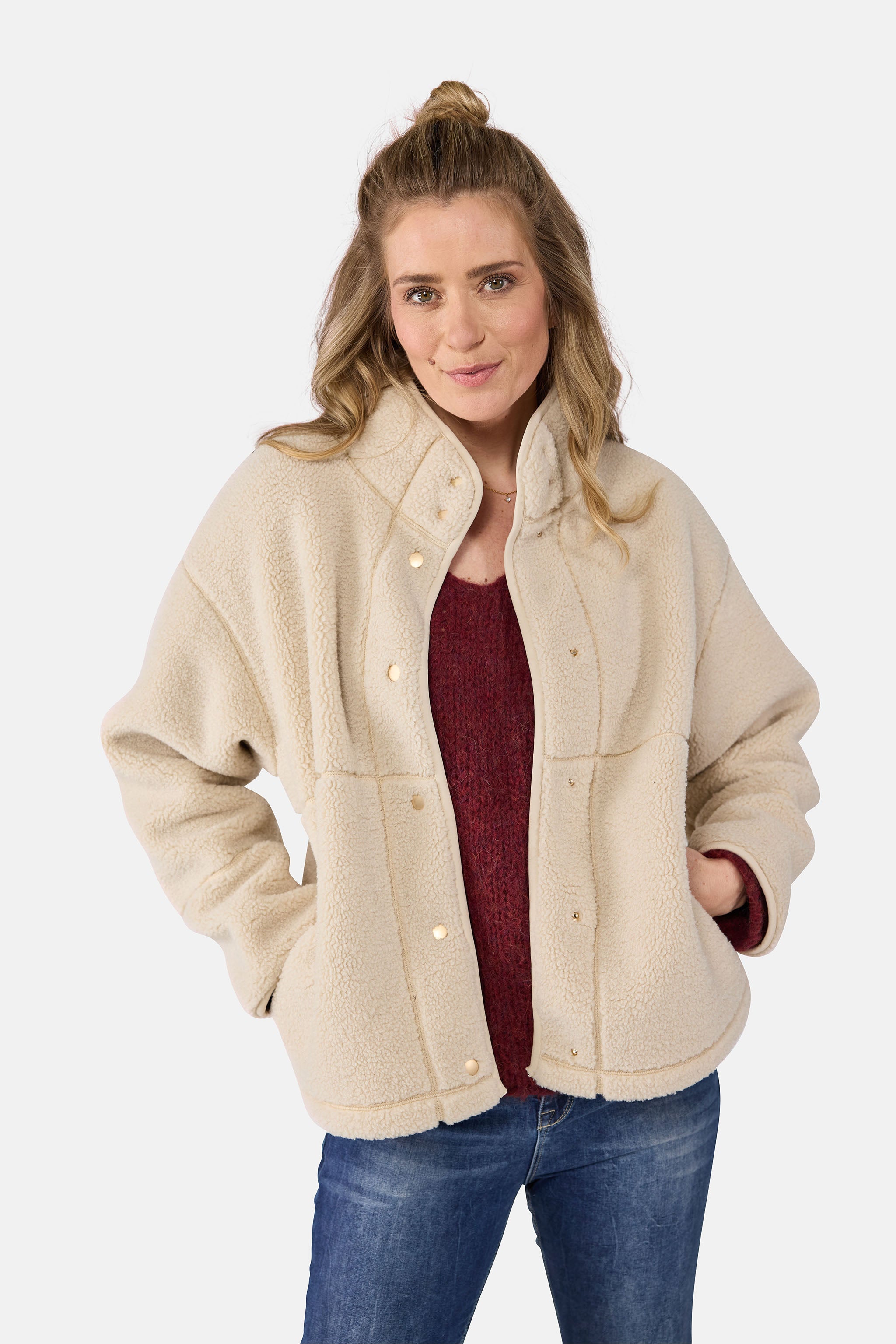 Mantel "IlonaL" mit Stehkragen