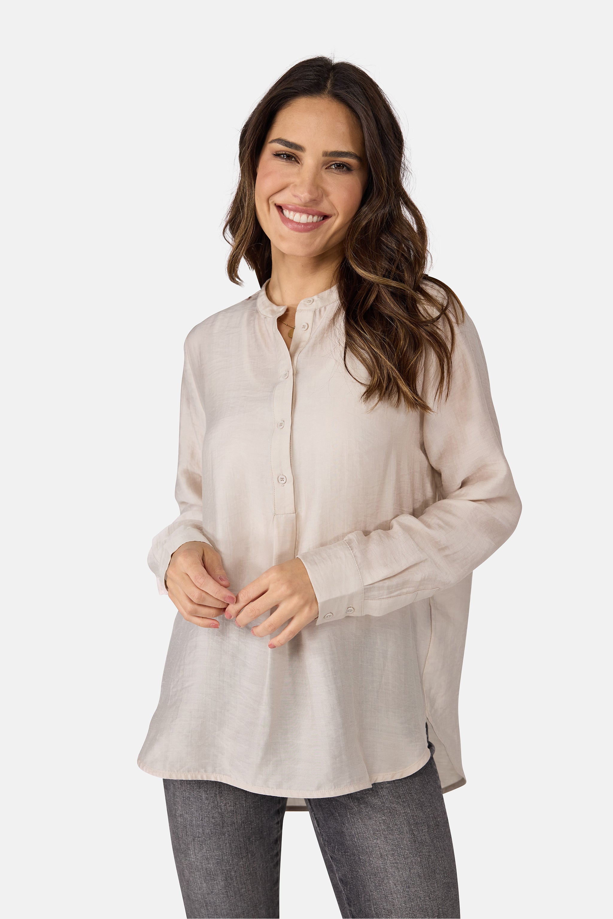 Bluse "ReleenL" aus Lyocellmix