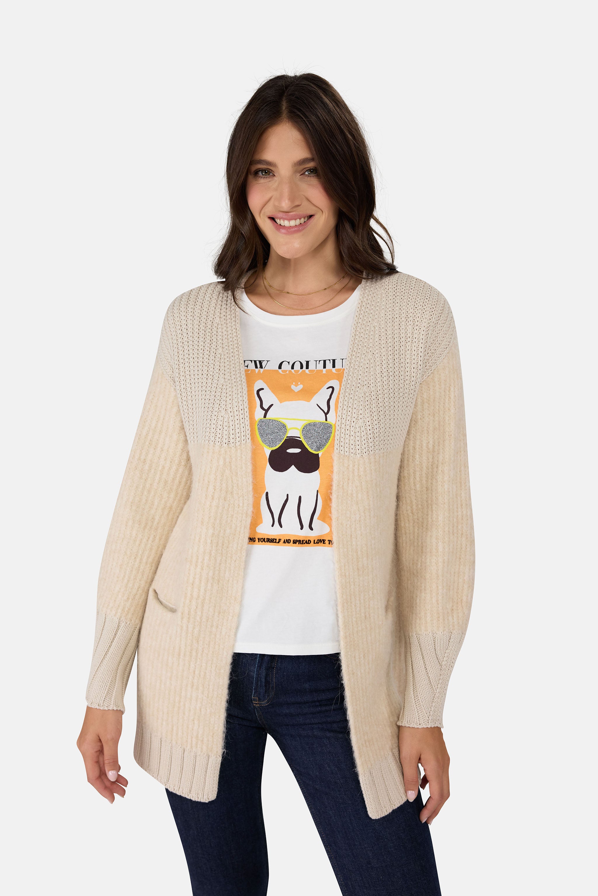 Strickjacke "TilliL" aus Baumwolle