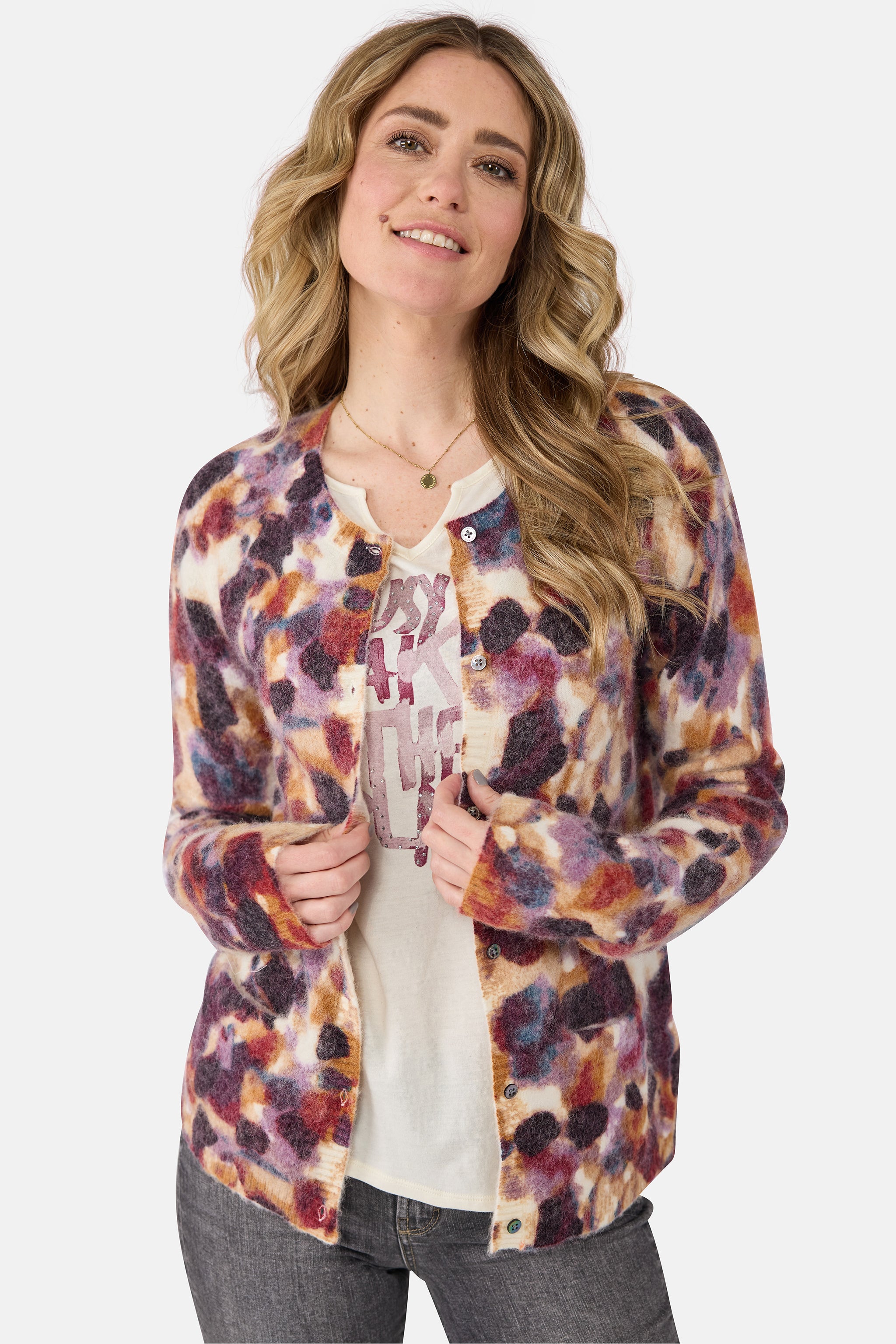 Strickjacke "ArilettaL" mit Alpaka