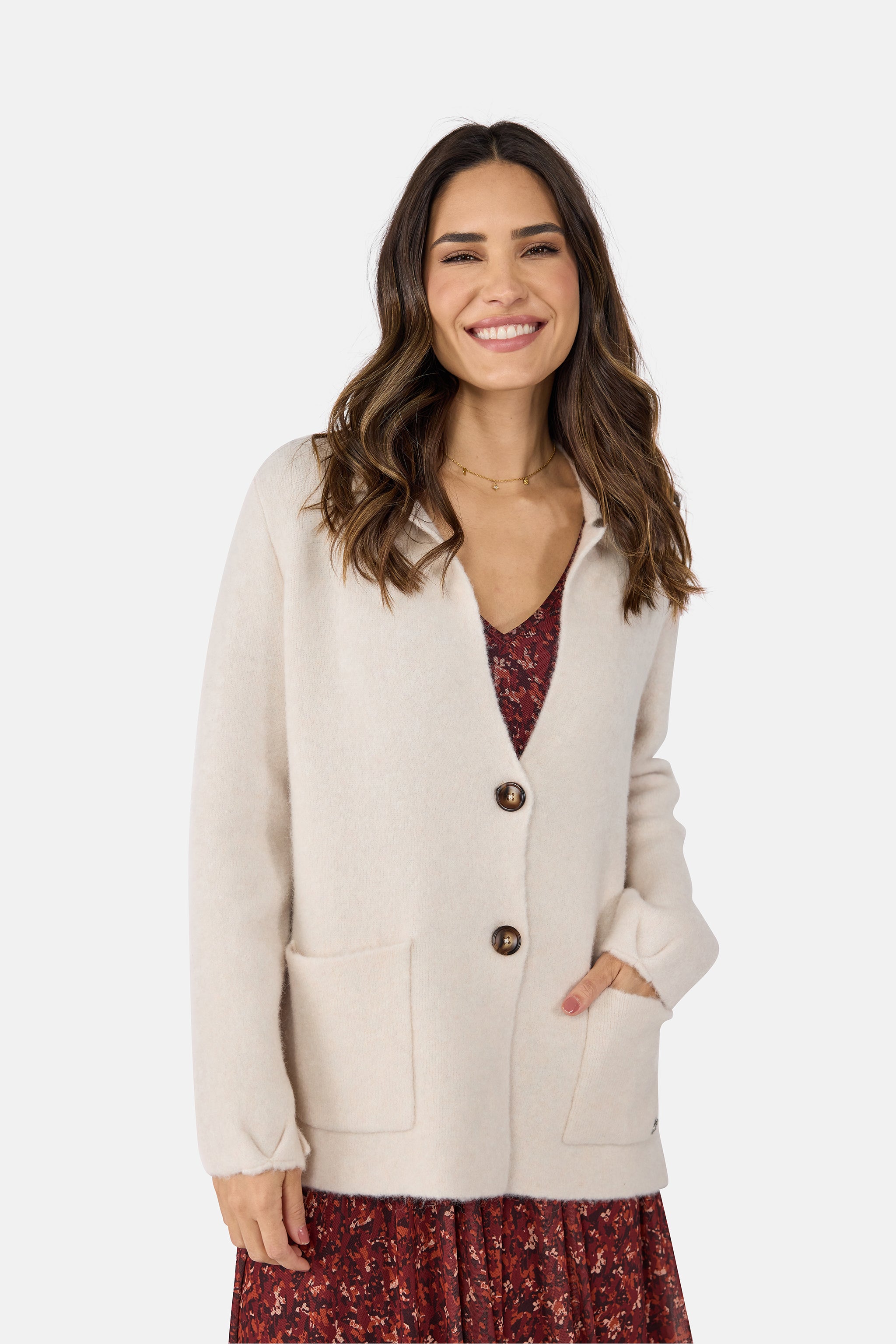 Strickjacke "LisabethL" mit Alpaka