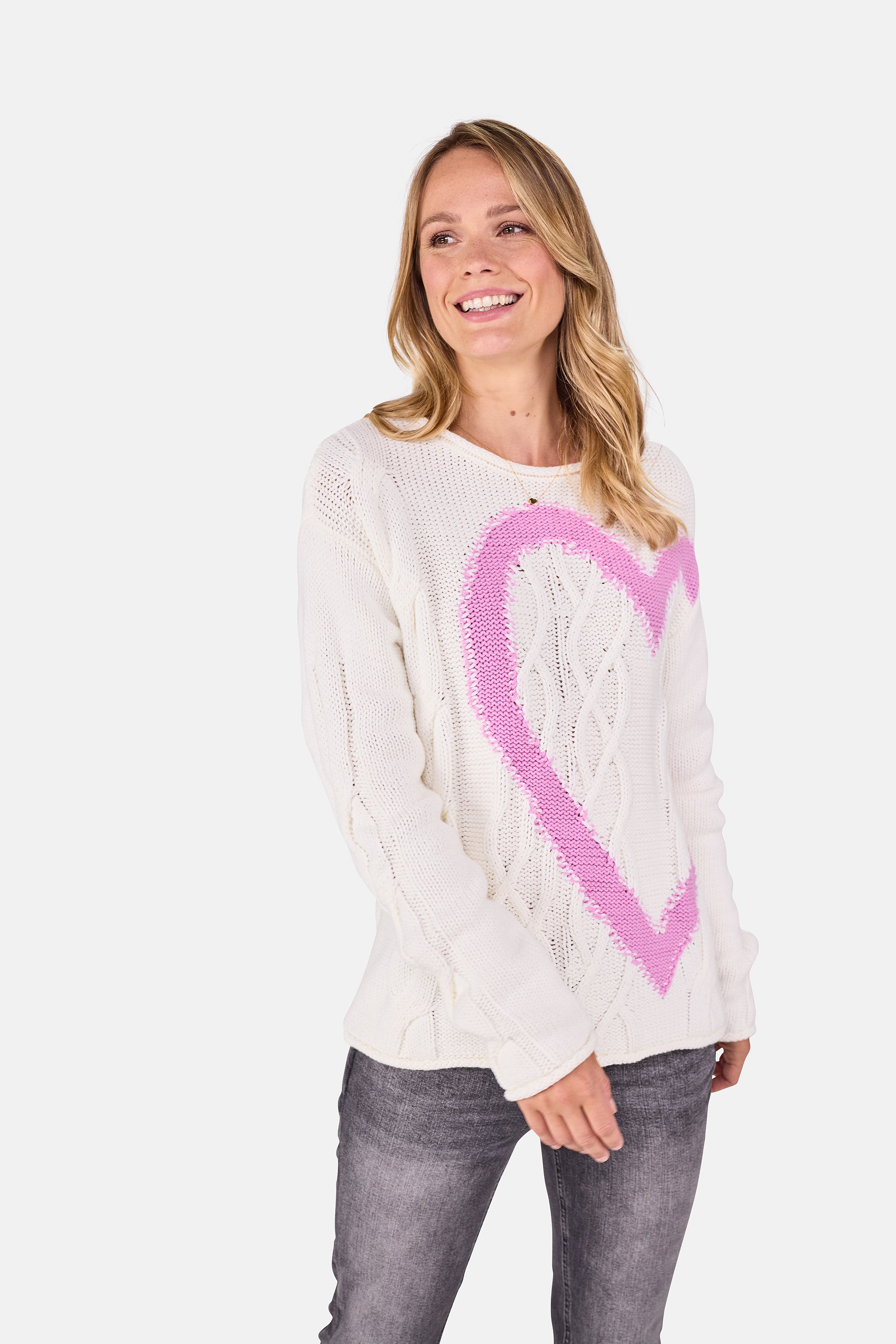 Pullover "AzarelliaL" aus Baumwollmix