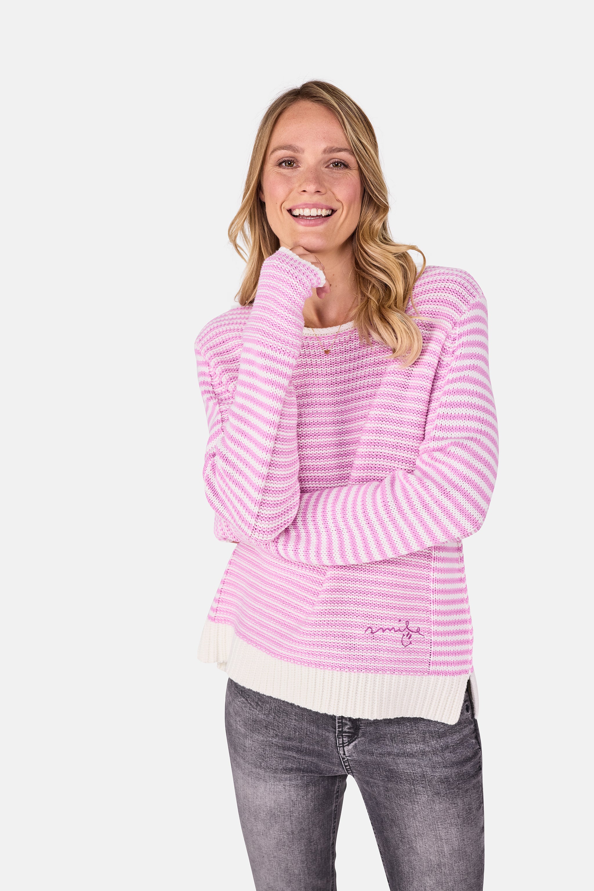 Pullover "HollynL" aus Baumwollmix