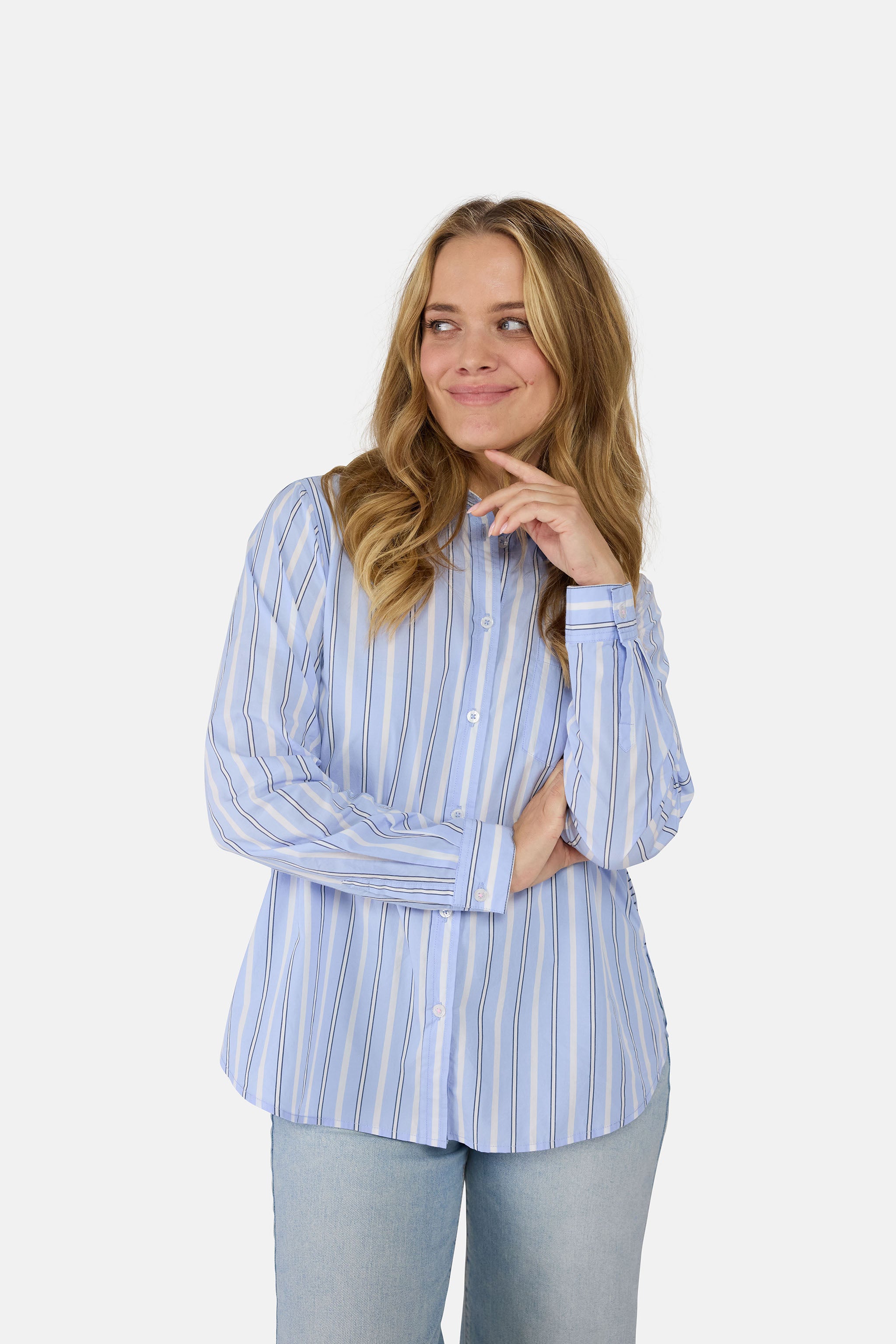 Bluse "OceanL" aus Baumwolle