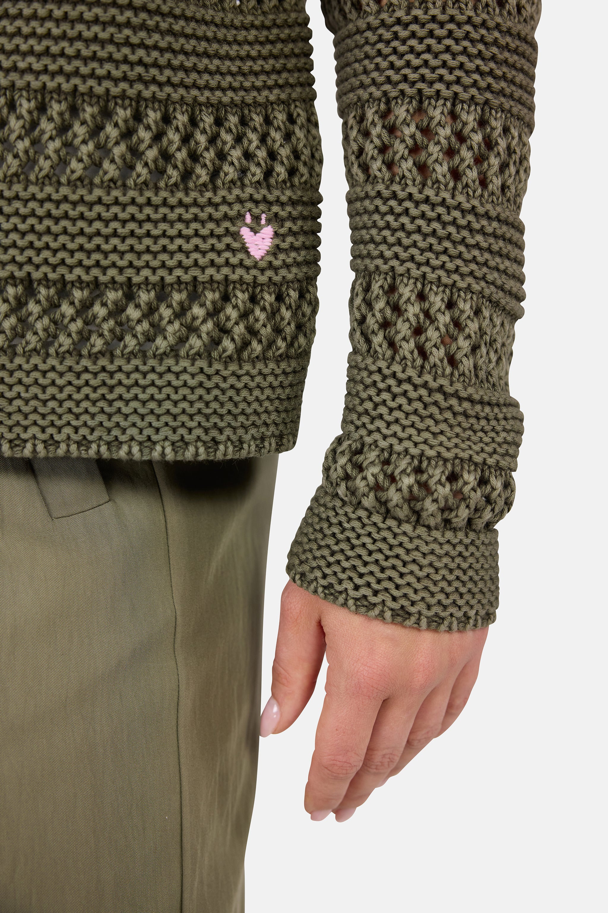 Strickjacke "TienL" aus Baumwolle