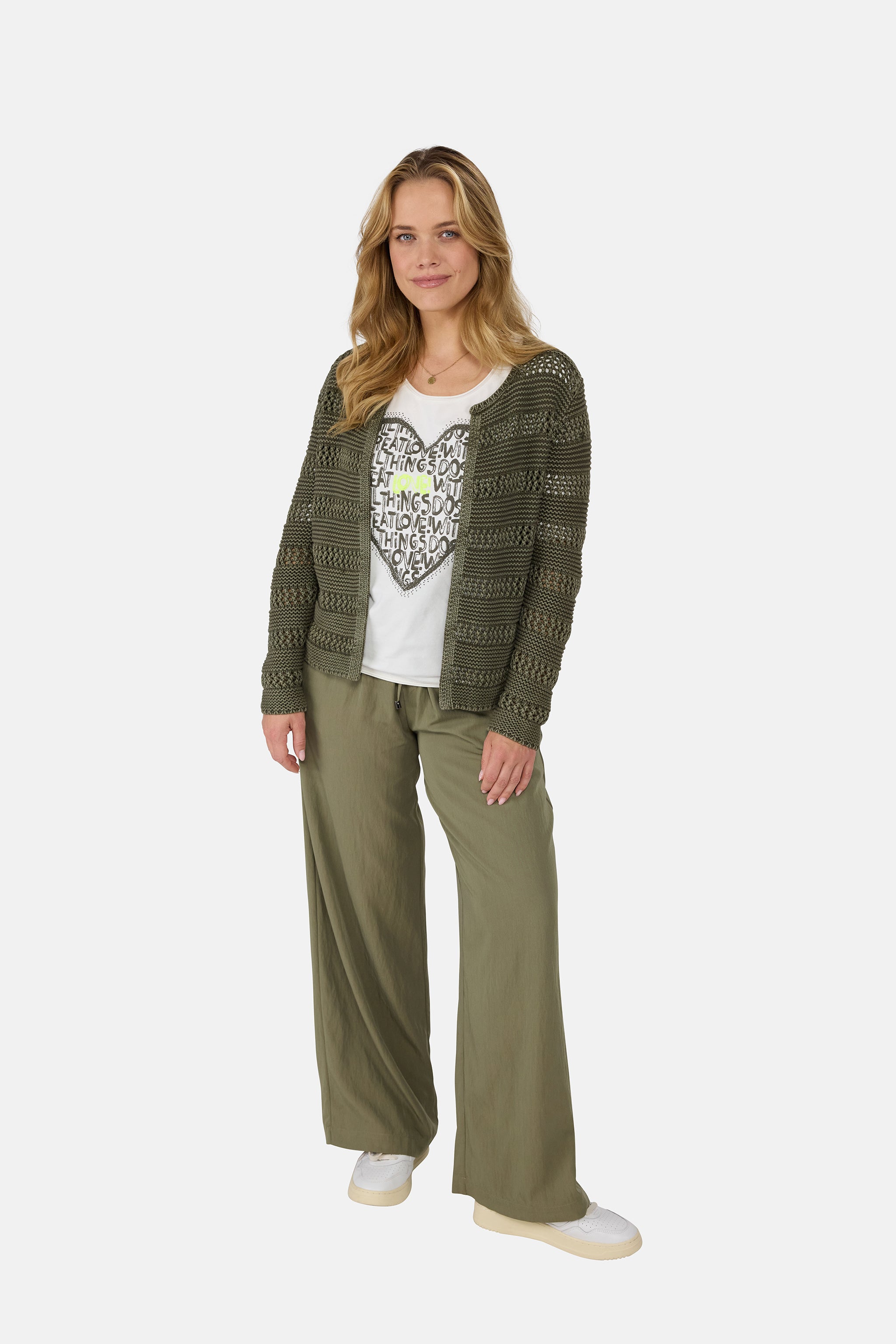 Strickjacke "TienL" aus Baumwolle