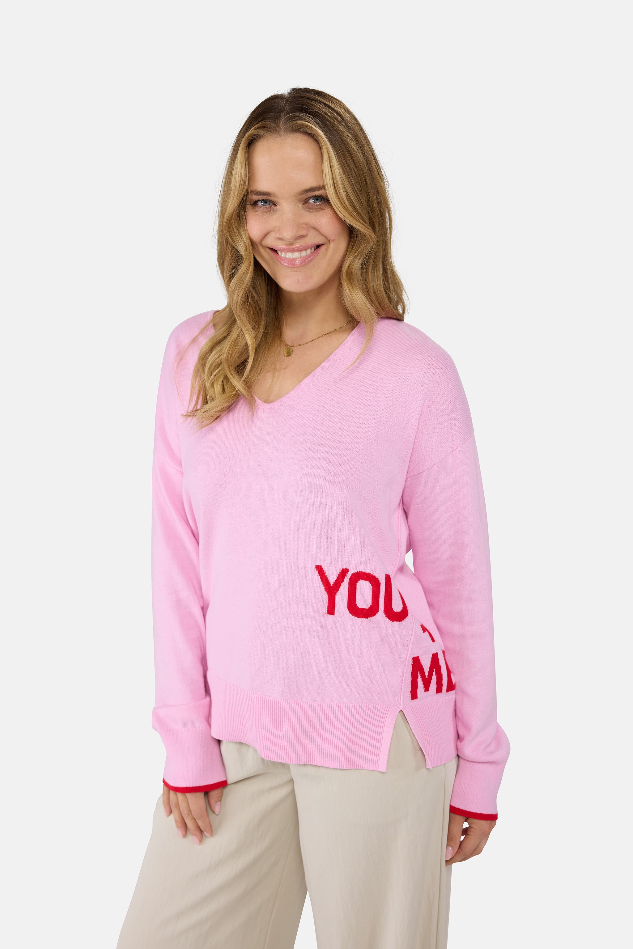 V-Pullover "KaylaL" mit Kaschmir