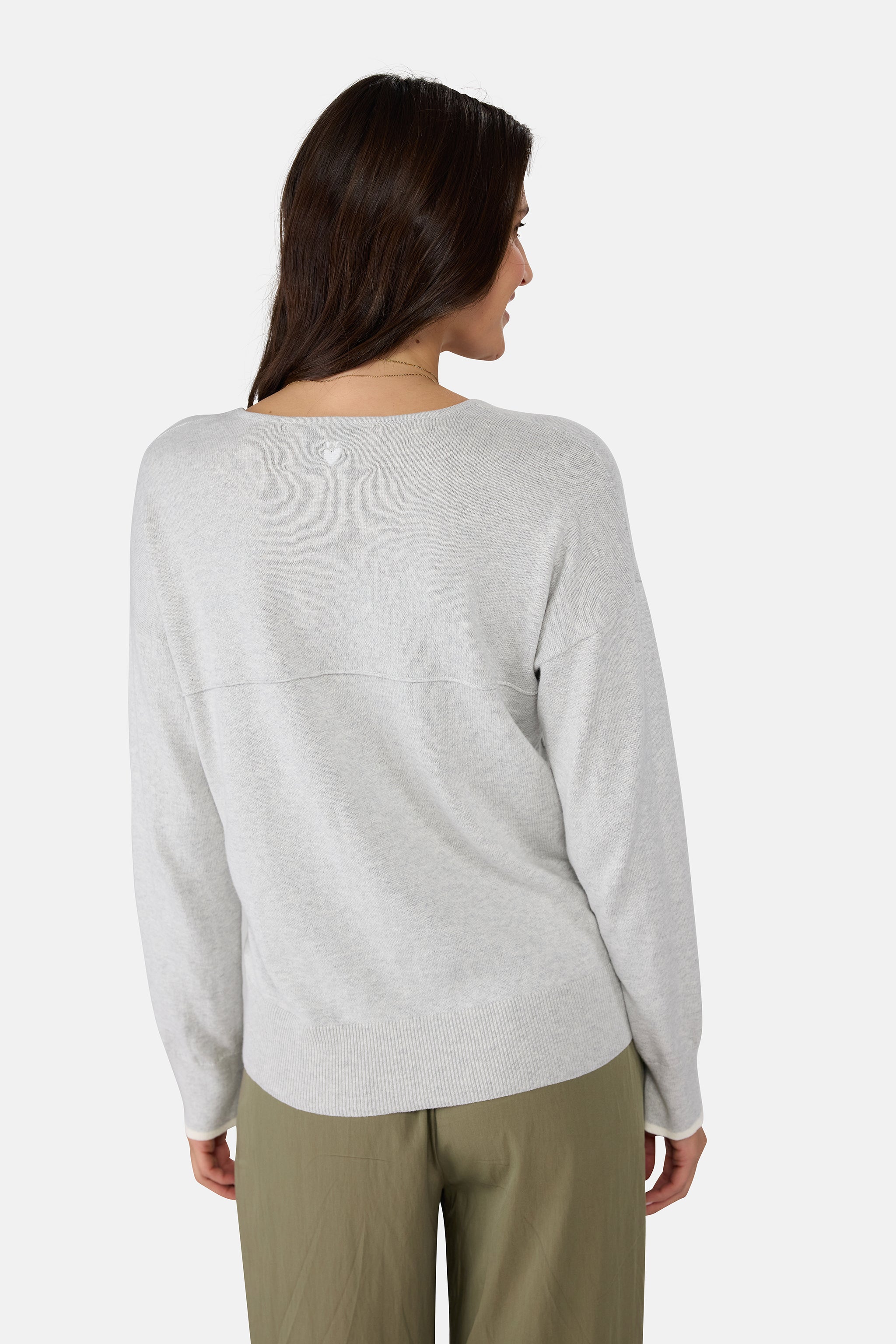 V-Pullover "KaylaL" mit Kaschmir