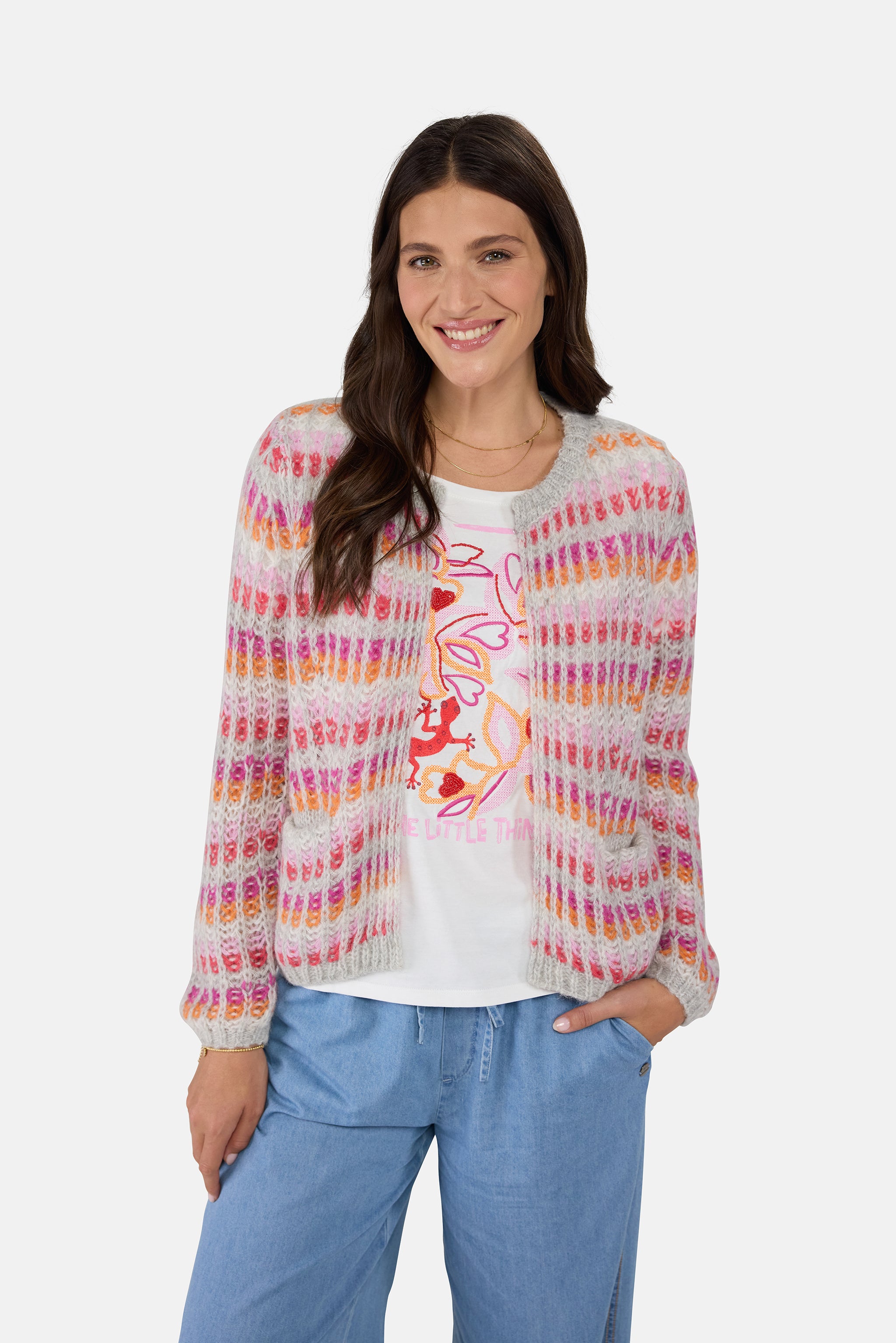 Strickjacke "AngeletteL" mit Alpaka