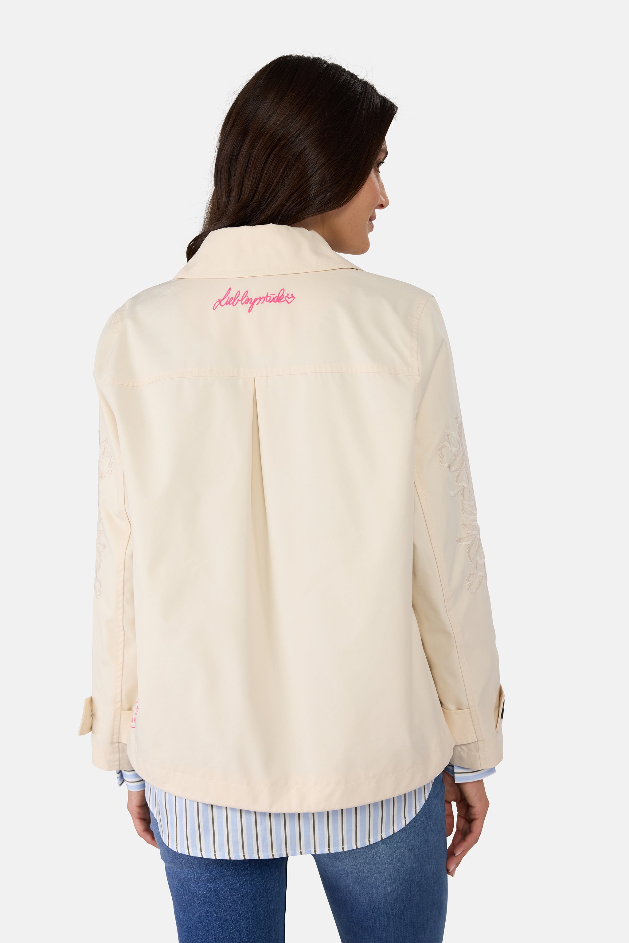 Trenchcoat "IniaL" aus Baumwollmix