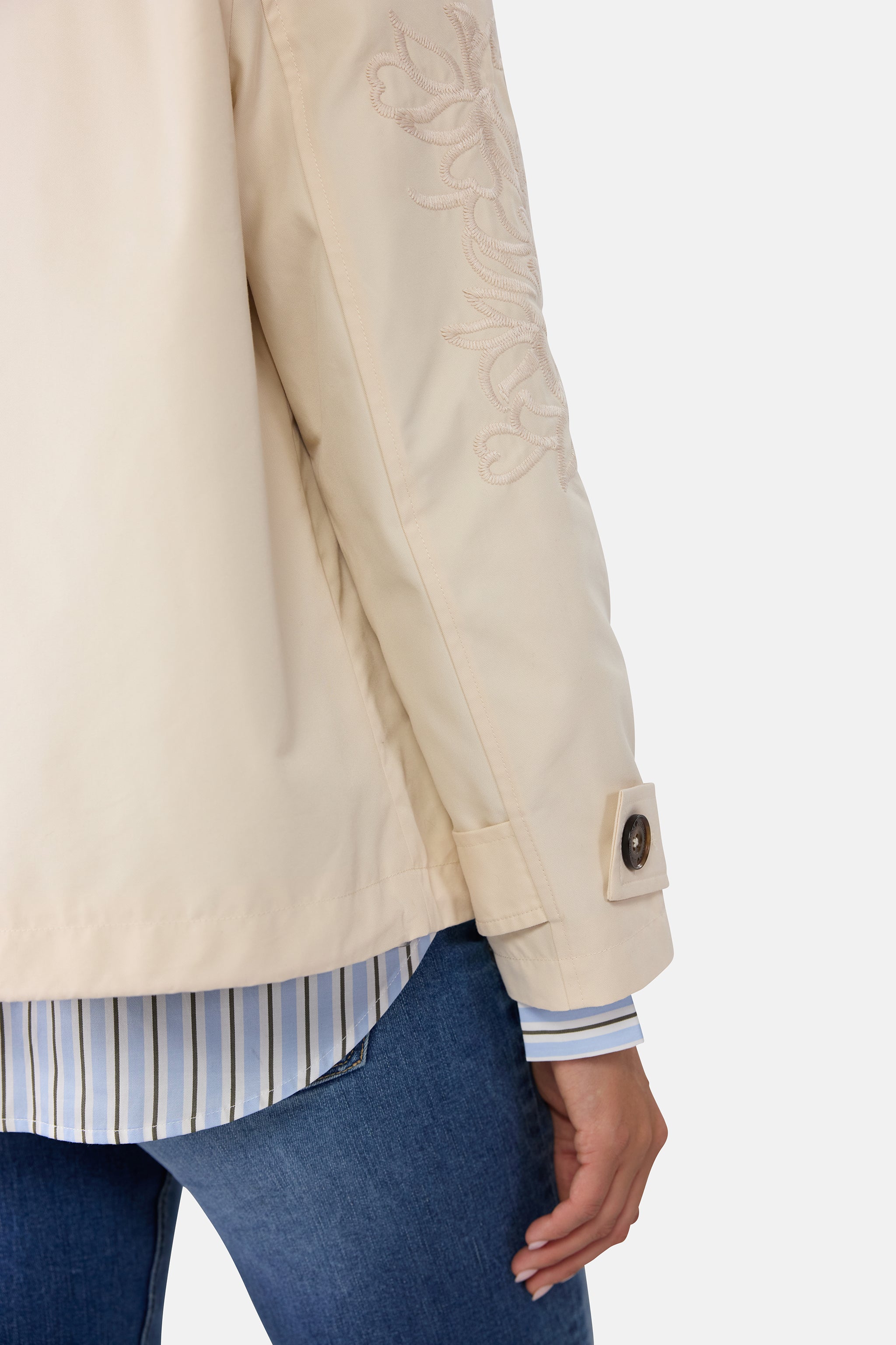 Trenchcoat "IniaL" aus Baumwollmix