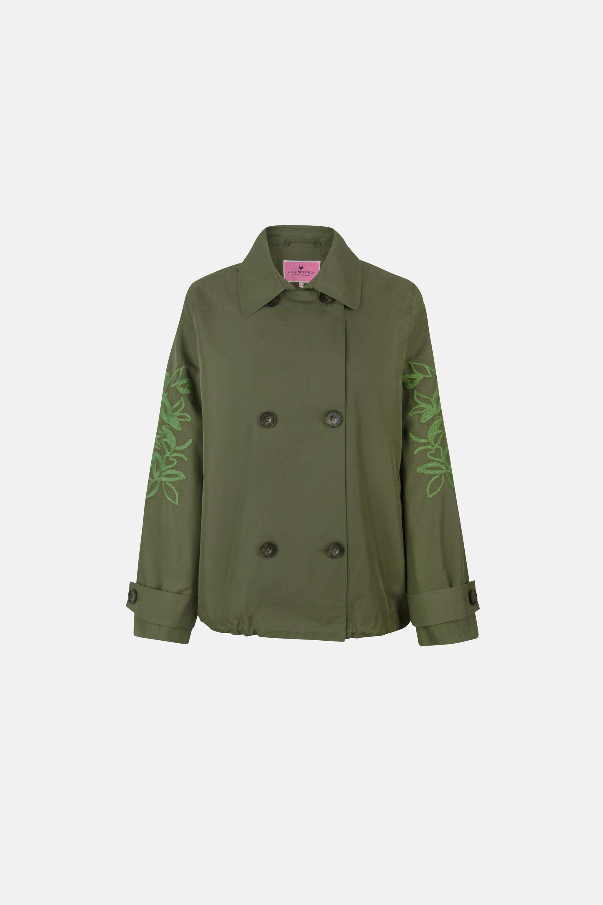 Trenchcoat "IniaL" aus Baumwollmix