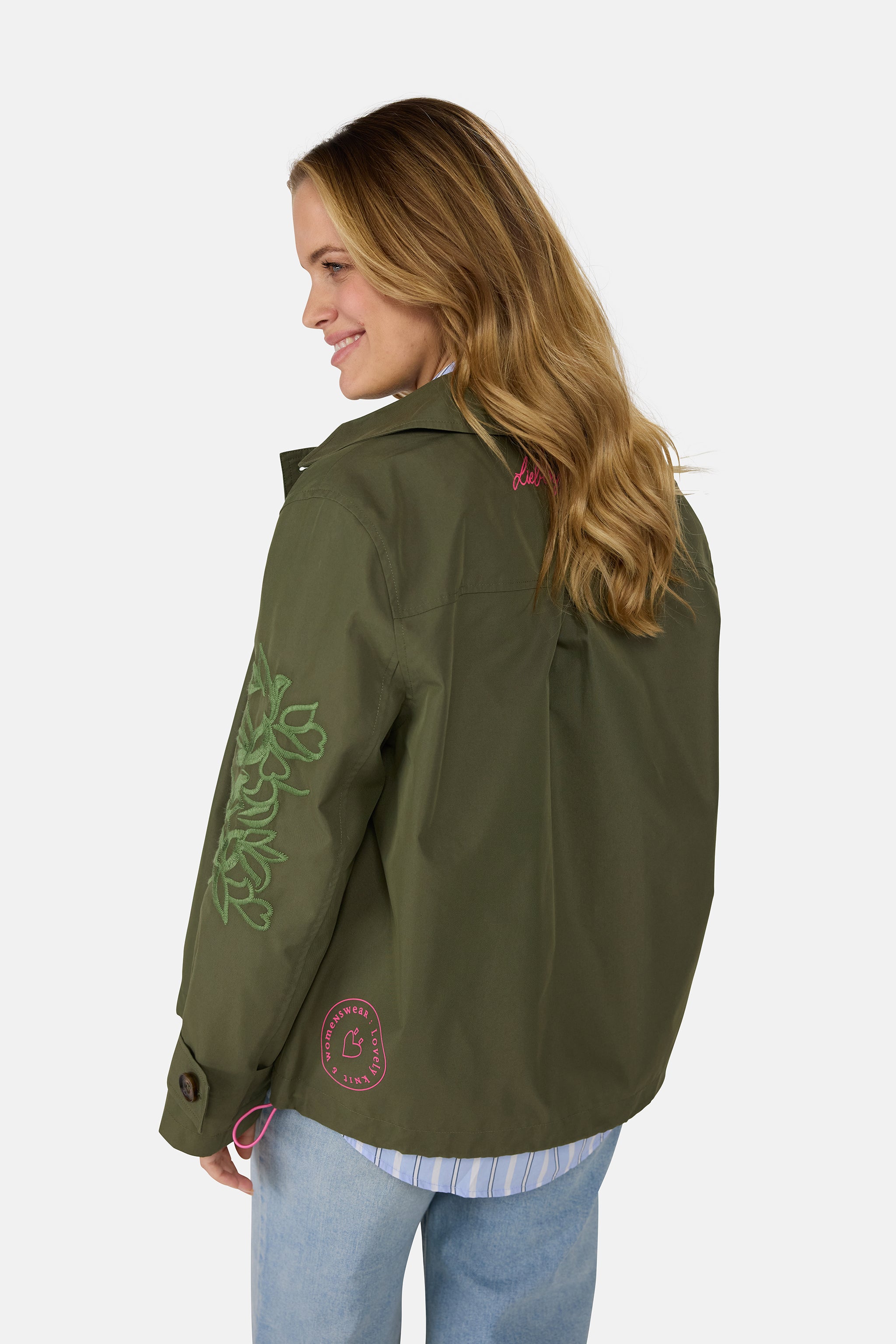 Trenchcoat "IniaL" aus Baumwollmix