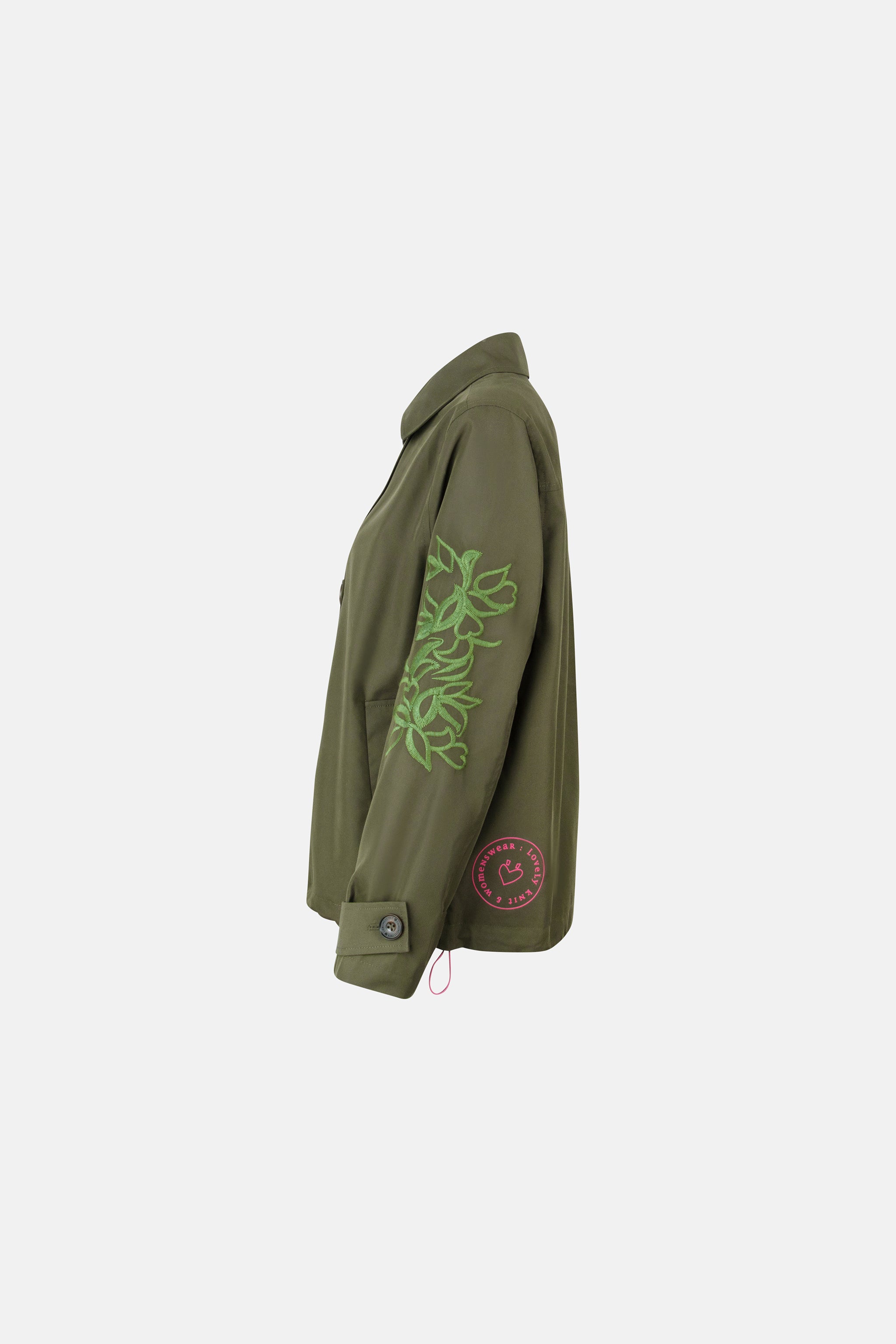 Trenchcoat "IniaL" aus Baumwollmix