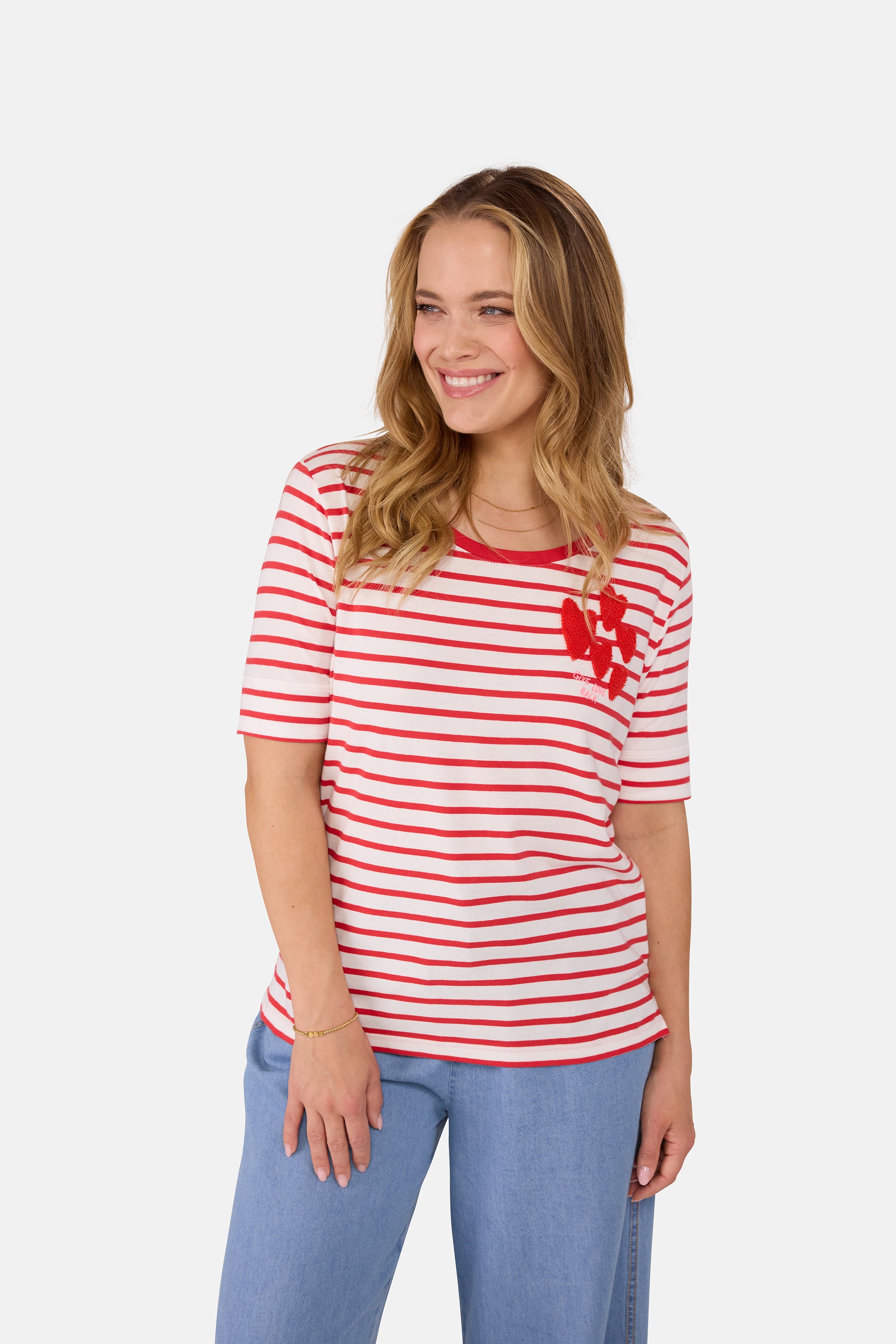 T-Shirt "DianeL" aus Baumwolle