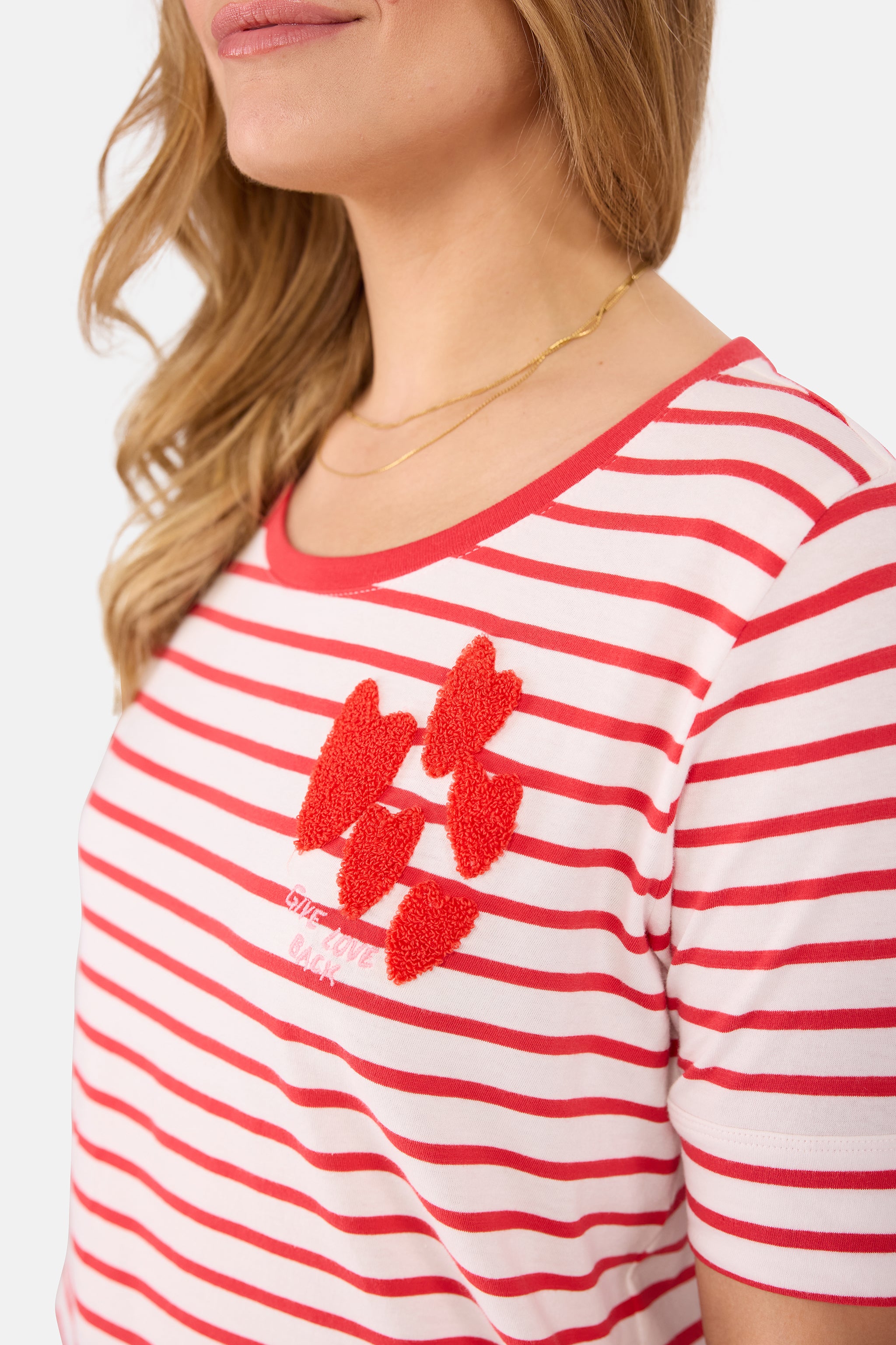 T-Shirt "DianeL" aus Baumwolle