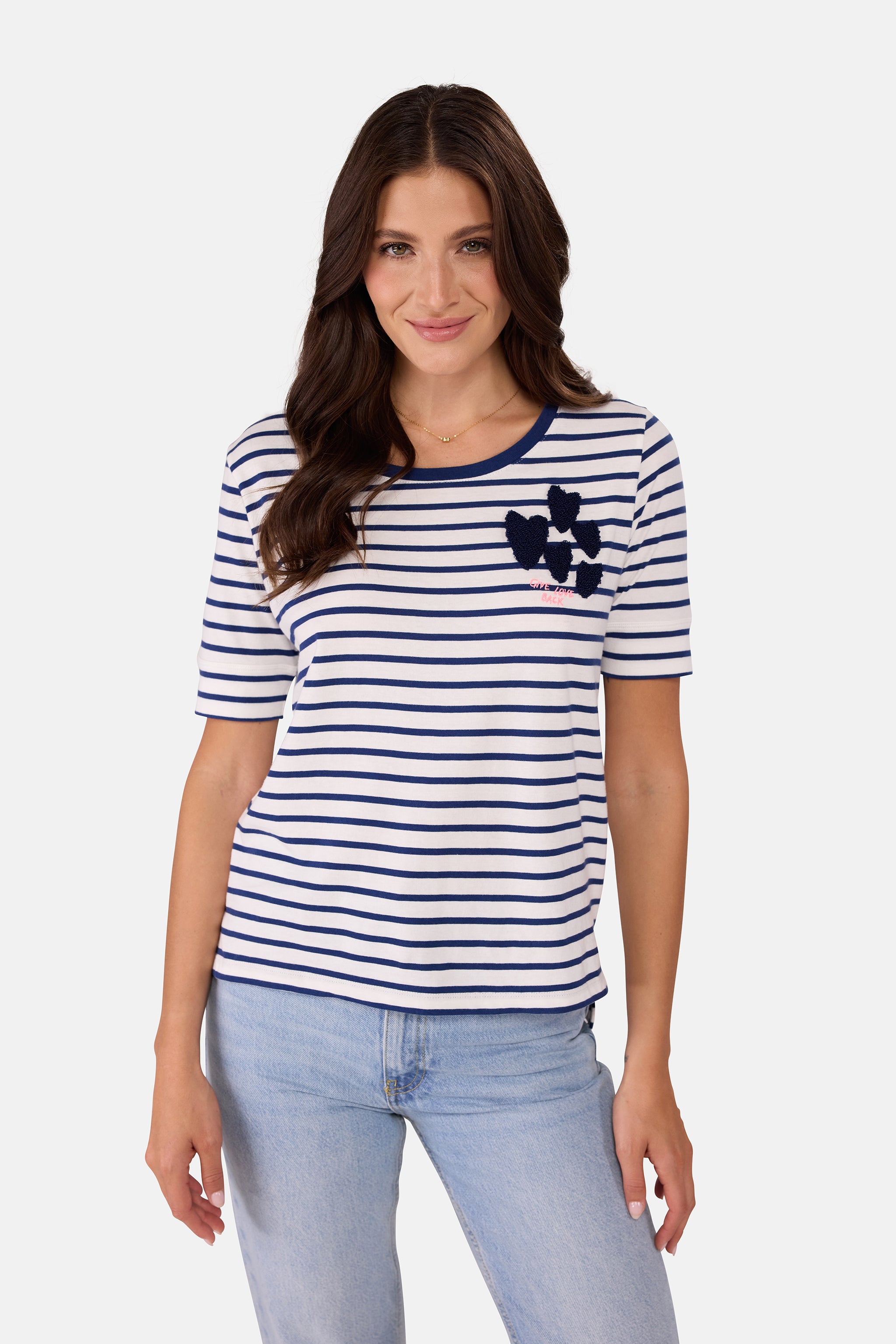 T-Shirt "DianeL" aus Baumwolle