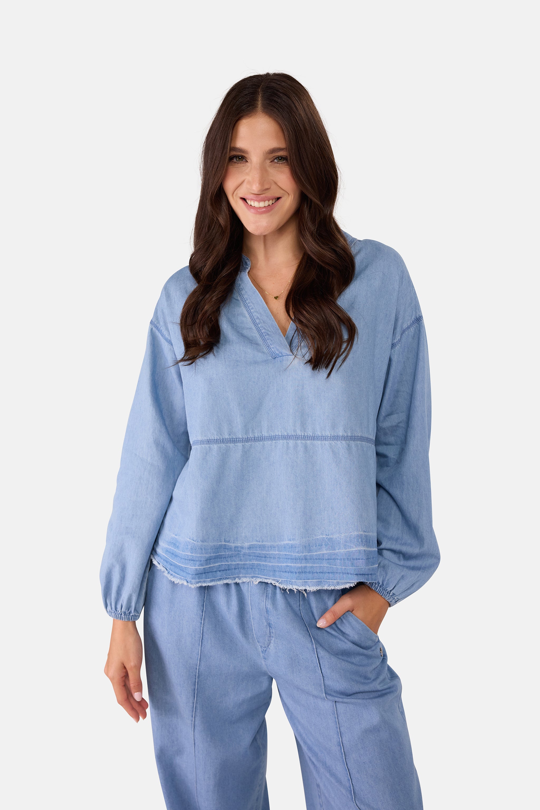 Bluse "FlorenaL" mit Lyocell