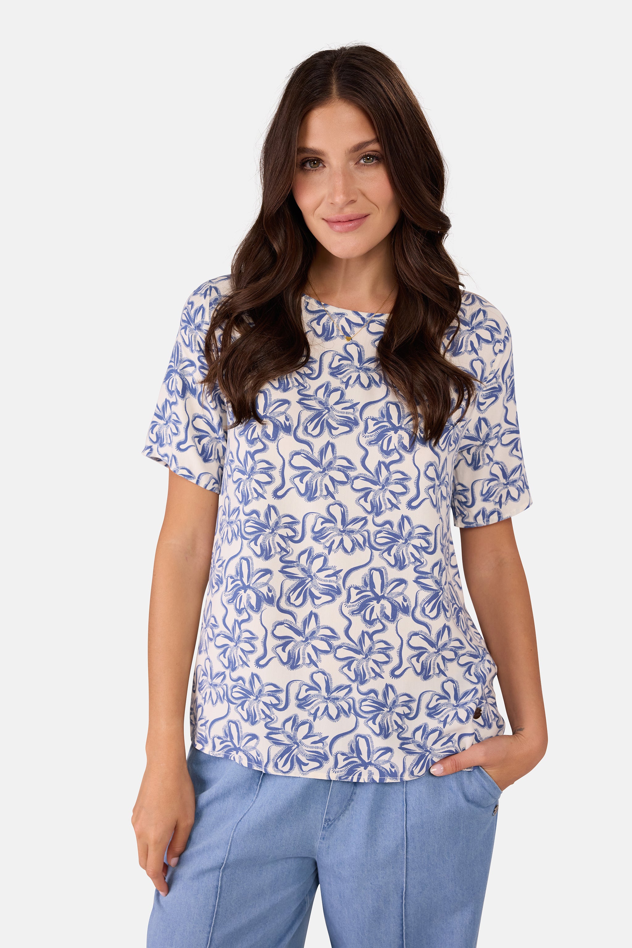 Bluse "ReneeL" aus Viskose