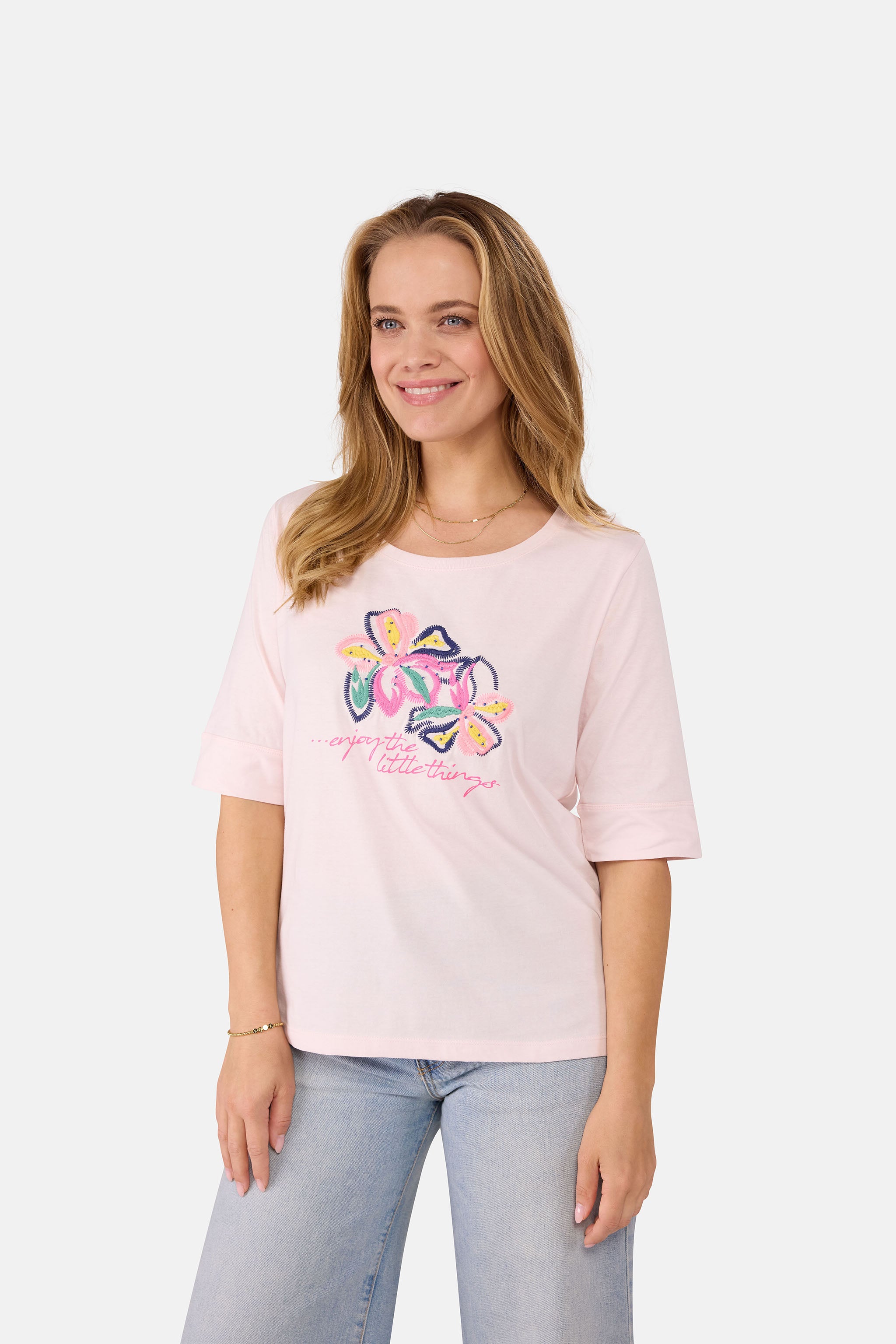 T-Shirt "DianeL" aus Baumwolle