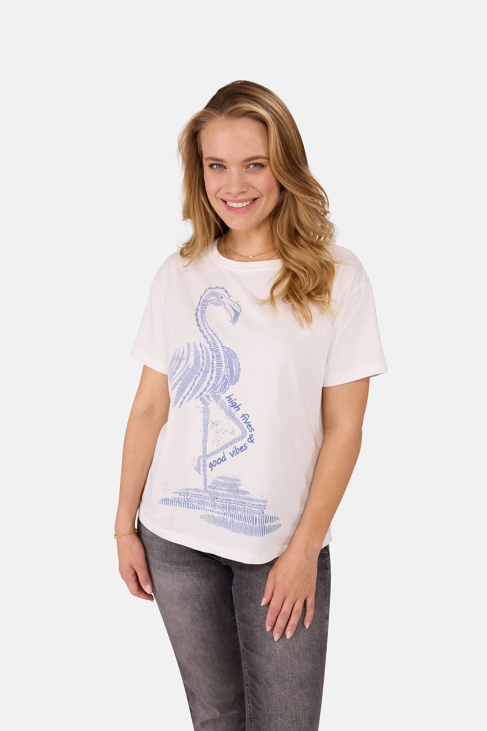 T-Shirt "DianeleL" aus Baumwolle