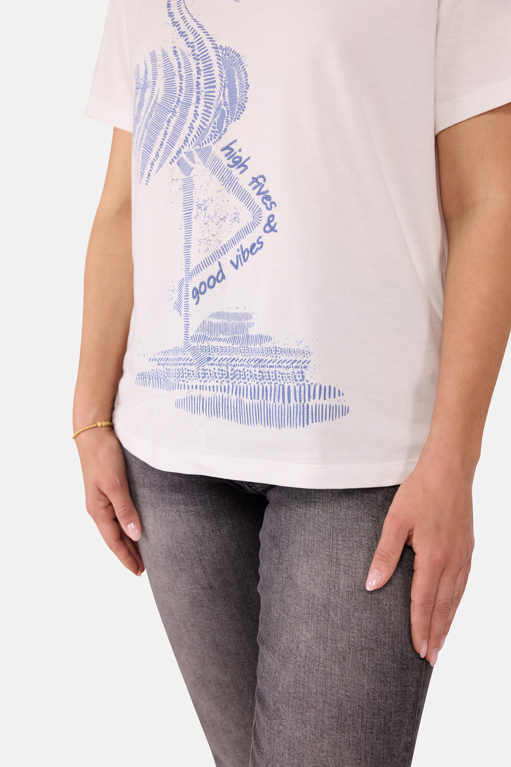 T-Shirt "DianeleL" aus Baumwolle