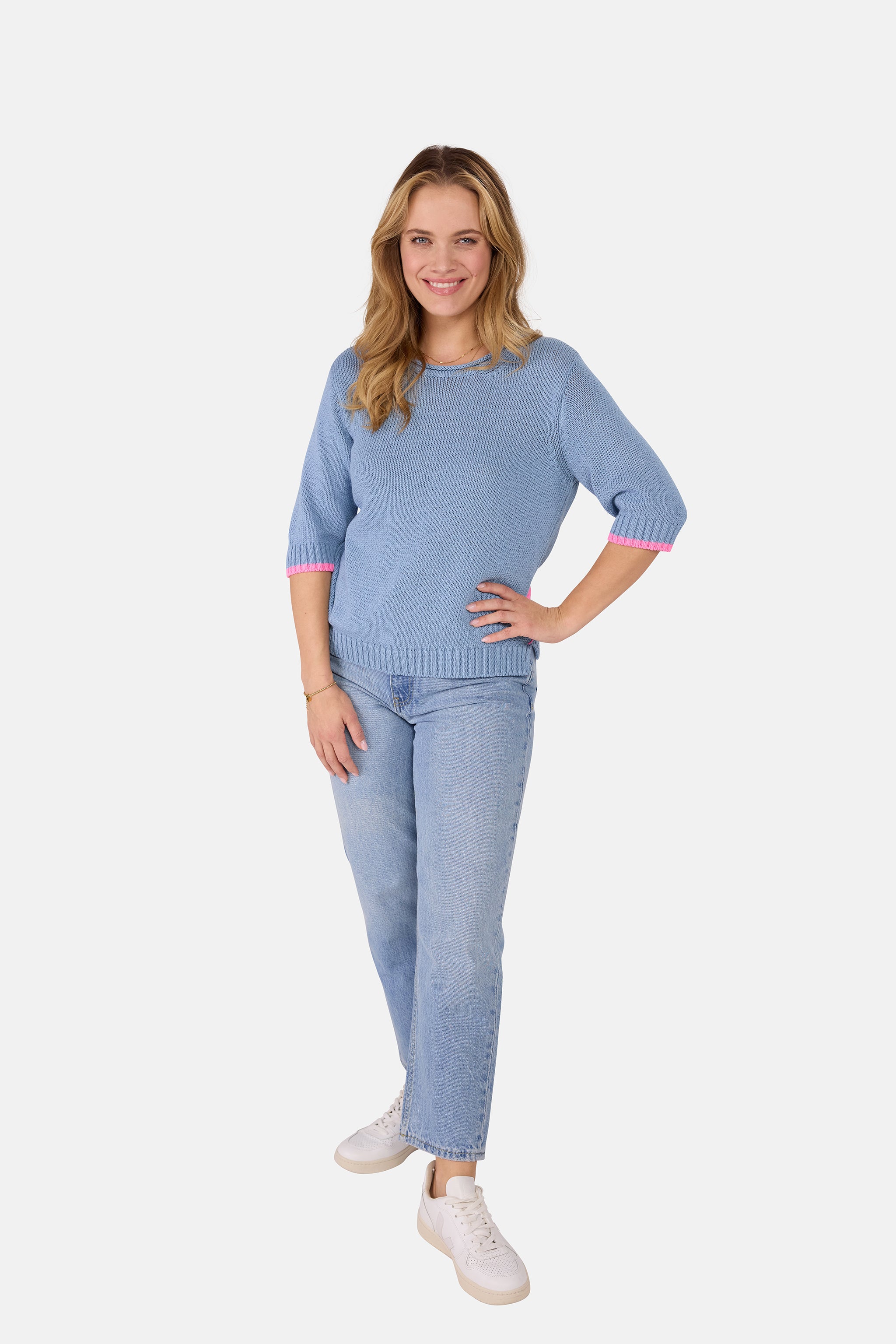 Pullover "AminaL" aus Baumwollmix