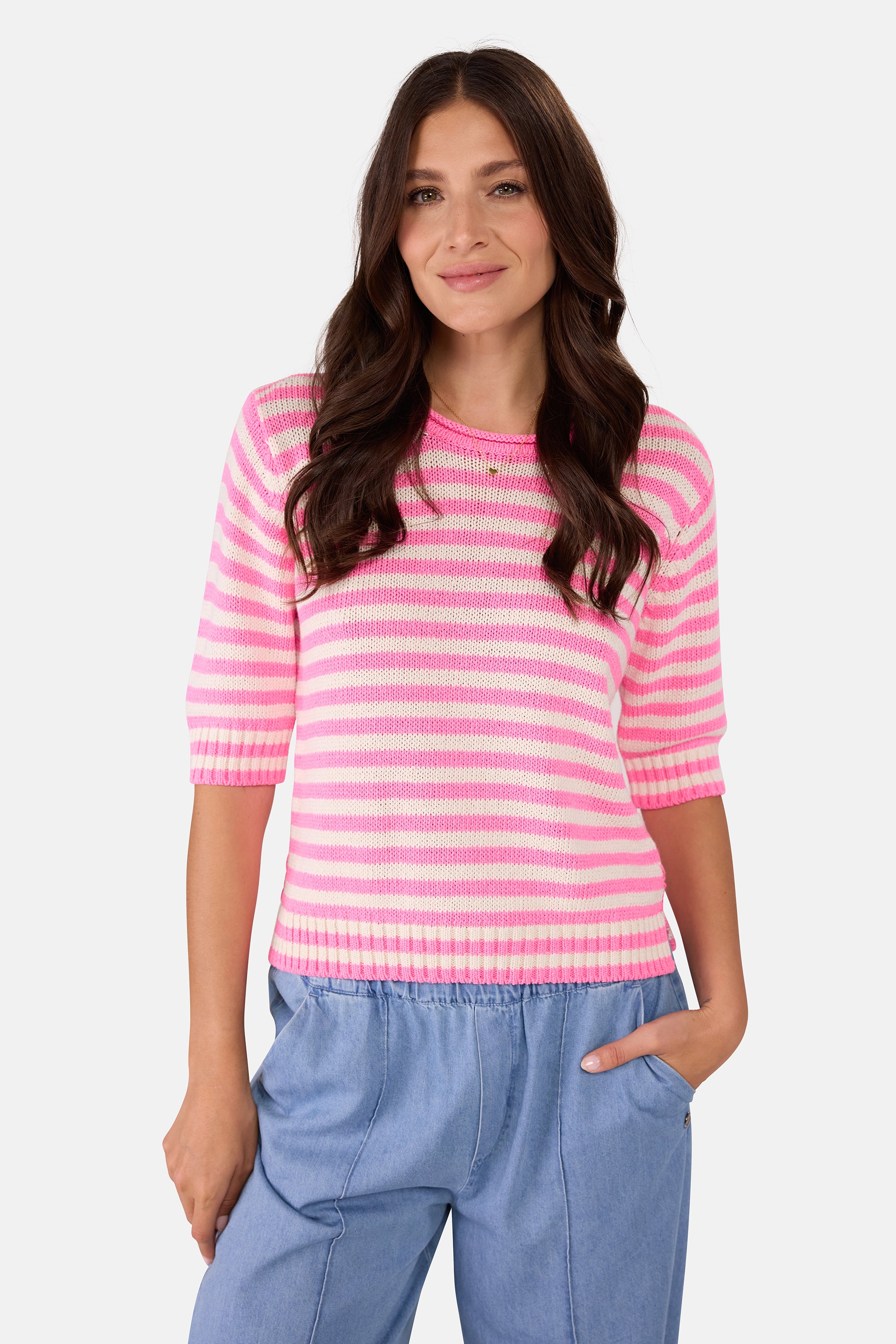 Pullover "AminaL" aus Baumwollmix