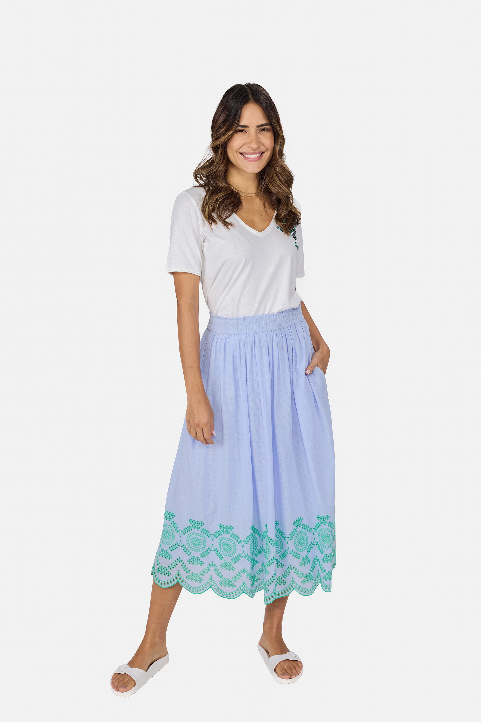 Rock "RanyaL" aus Baumwolle