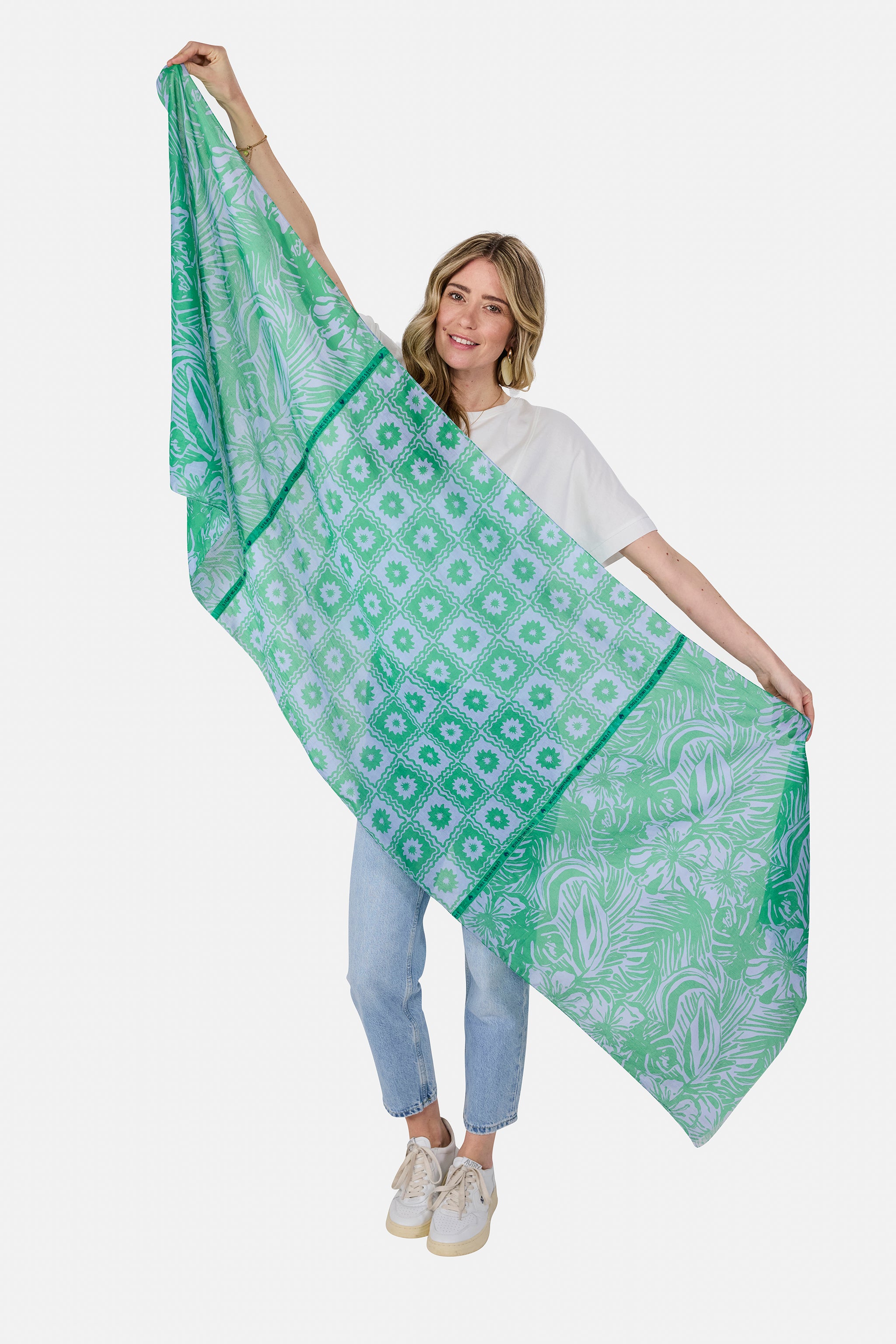 Schal "MadeleineL" aus Baumwolle